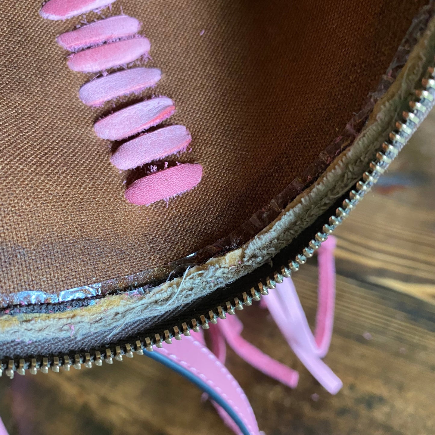 The Junco -Orvis bags Monogram in Pink Crossbody Bag