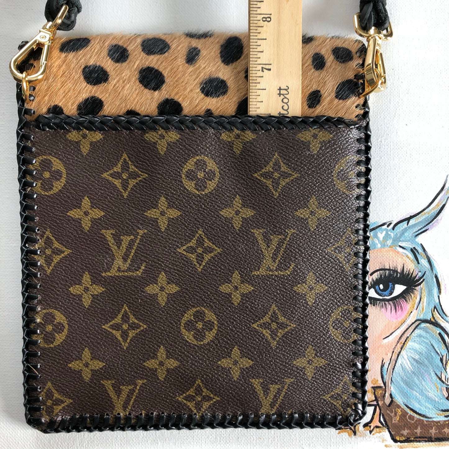 The Robin -Orvis bags Monogram Cheetah Crossbody