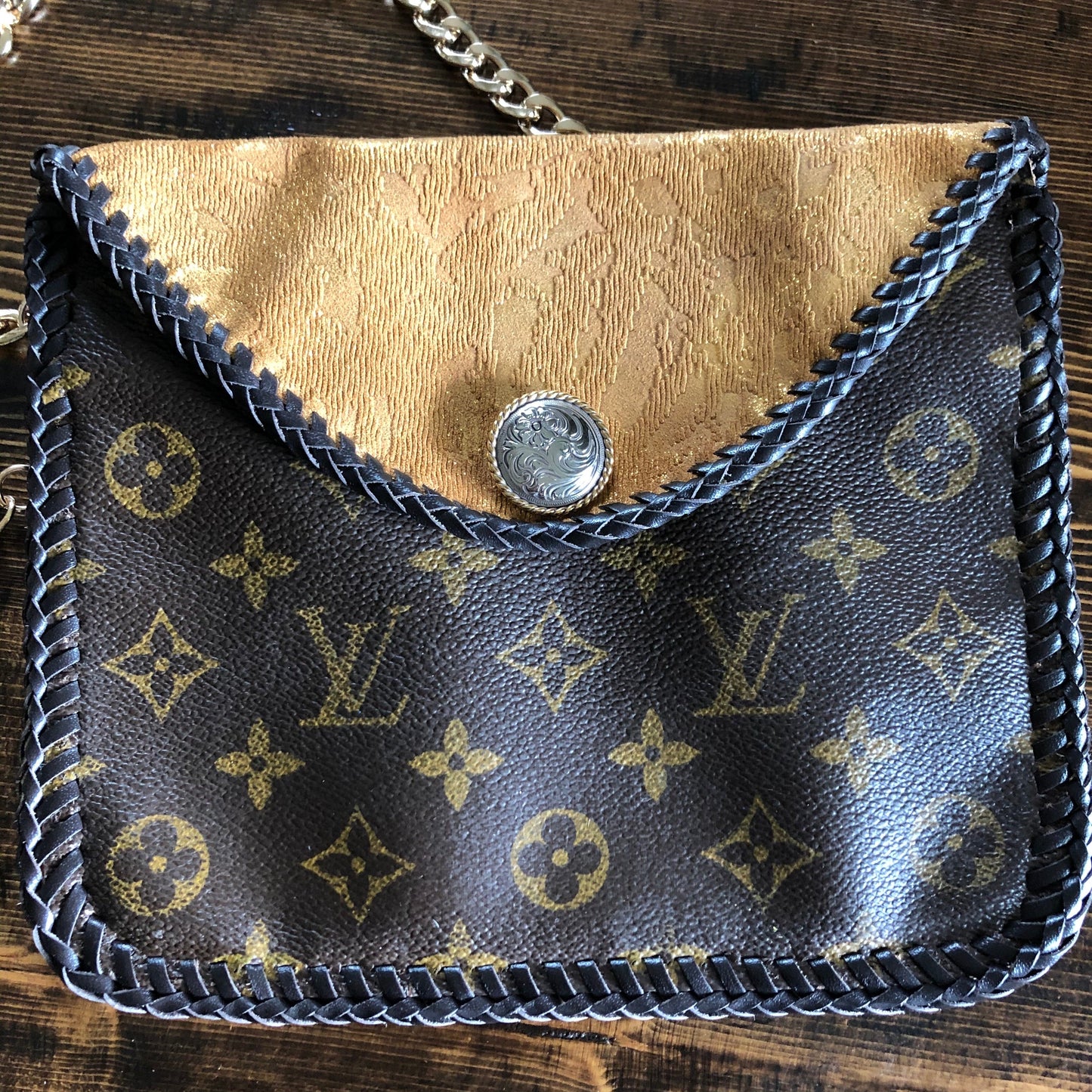 The Falcon with Back Pocket - GoldenOrvis bags Wristlet/Crossbody/Clutch