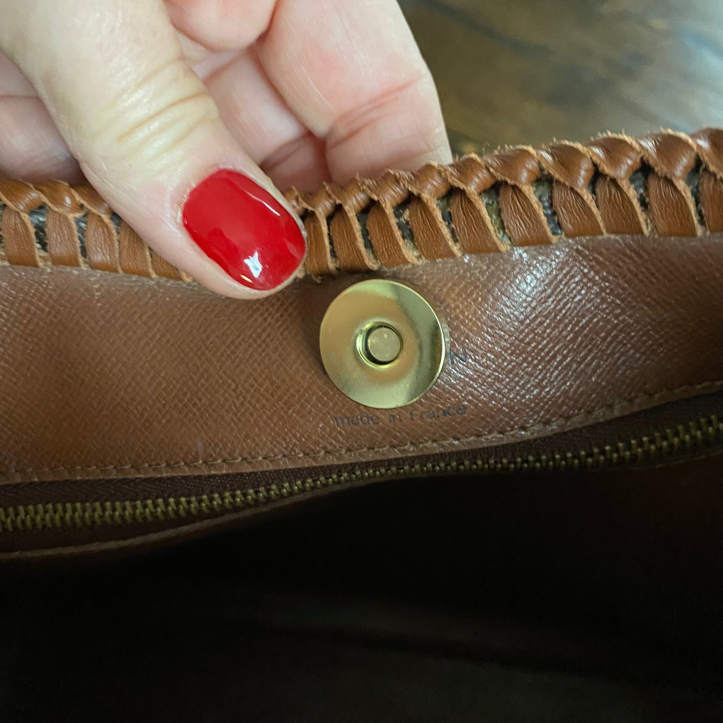 The Harrier Crossbody Bag in Tan Monogram
