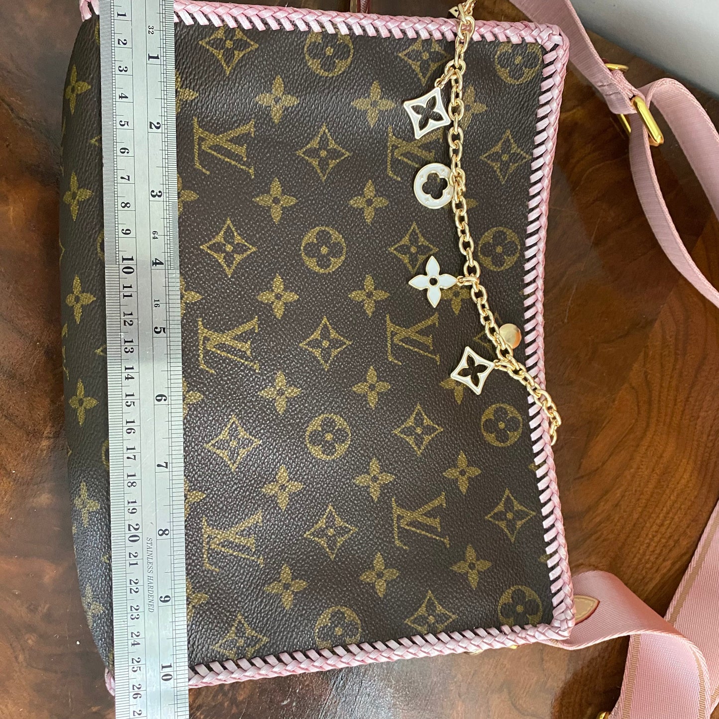 The Swan Crossbody Bag -Orvis bags Monogram in Blush Pink