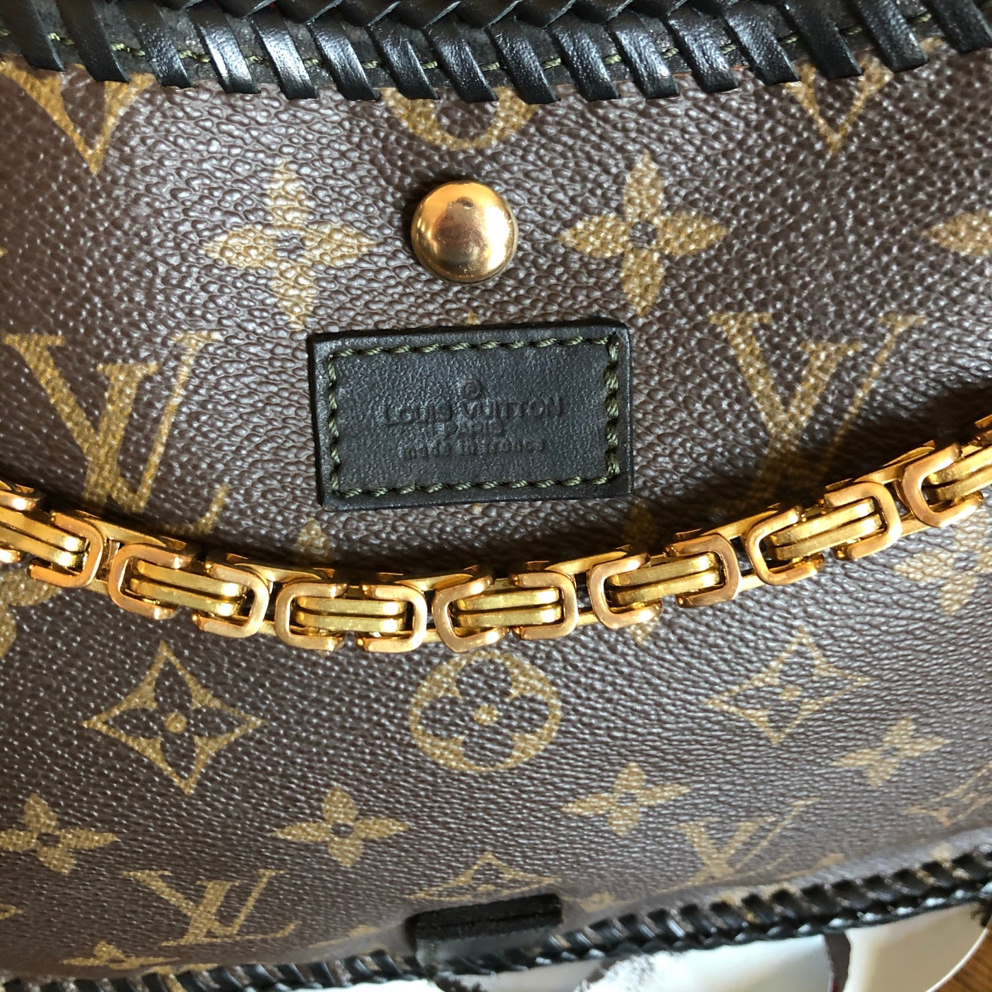 The Peacock -Orvis bags Monogram Black Hobo Crossbody