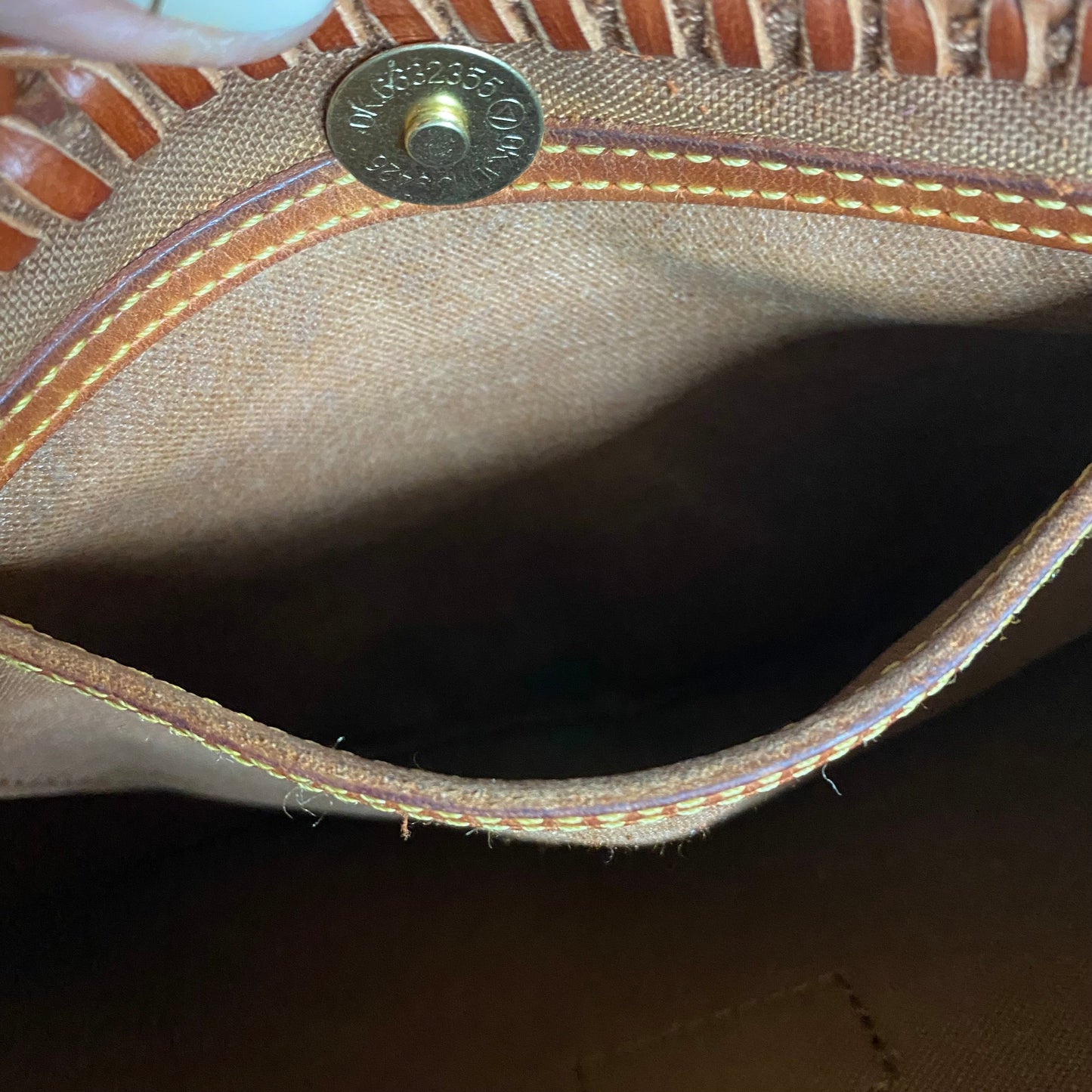 The Grosbeak -Orvis bags Monogram Crossbody in Tan