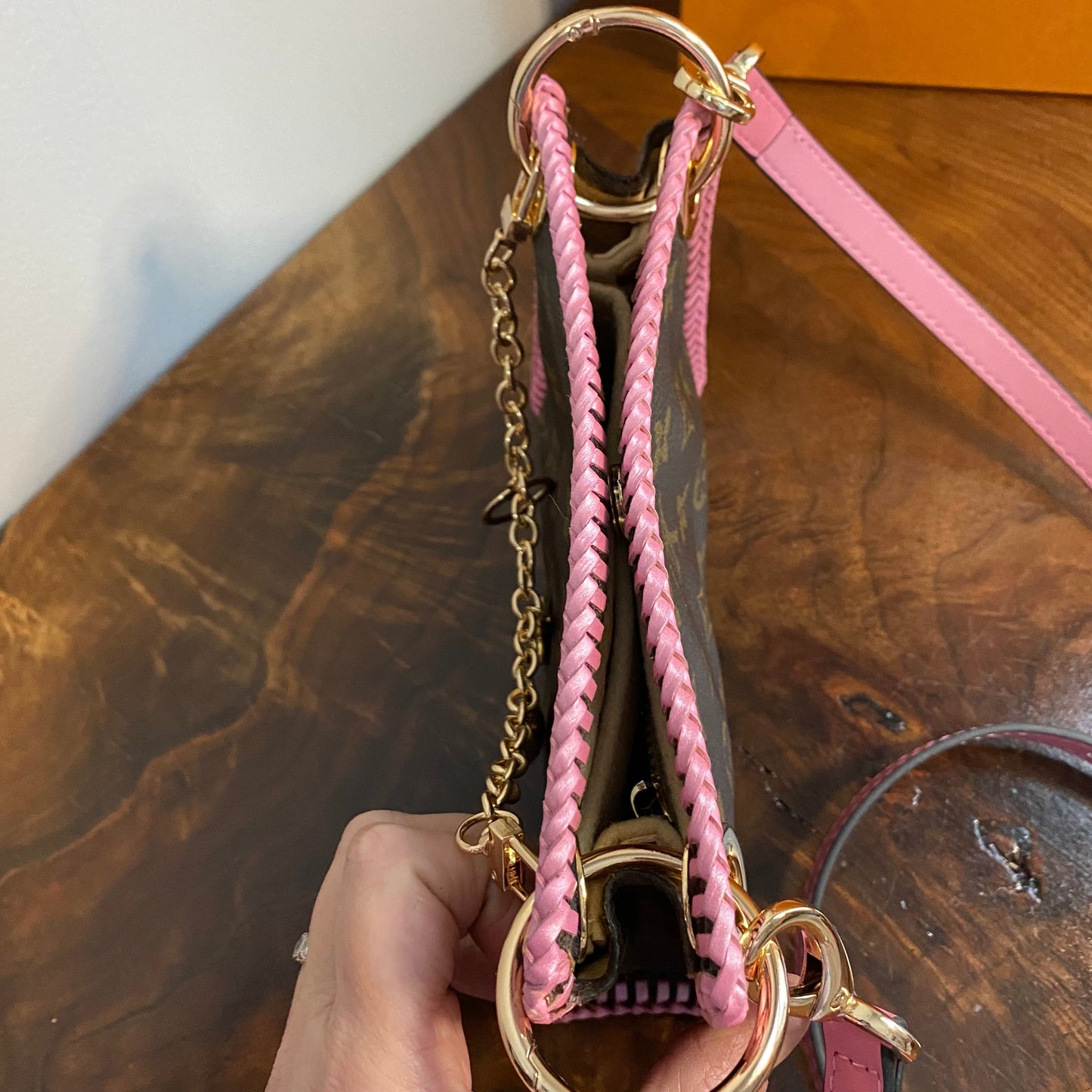 The Cygnet Crossbody -Orvis bags Monogram in Barbie Pink