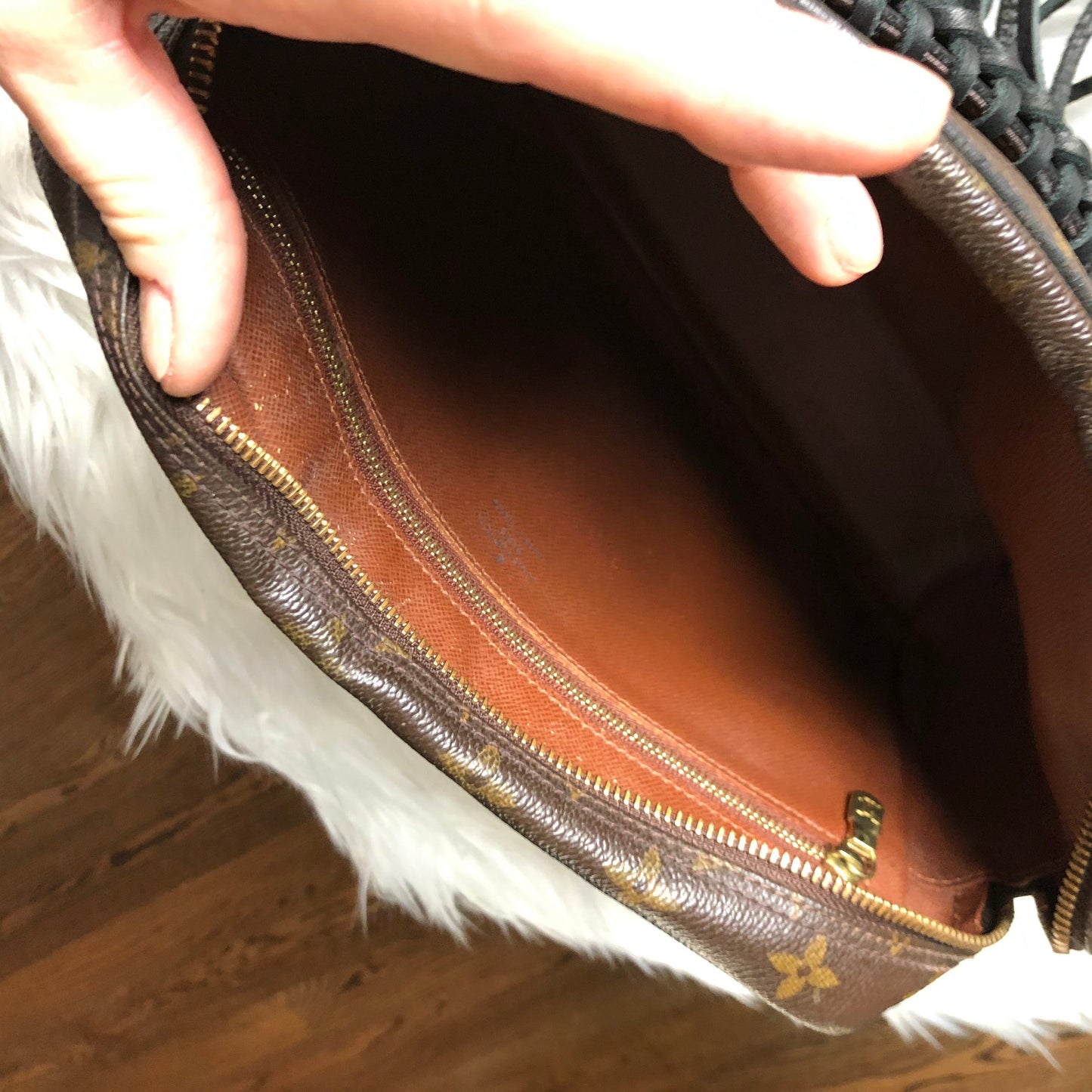 The Sparrow Crossbody Bag in Black Monogram
