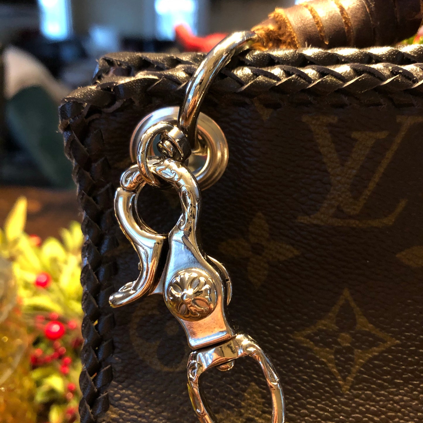 The Swan -Orvis bags Monogram Turquoise Crossbody