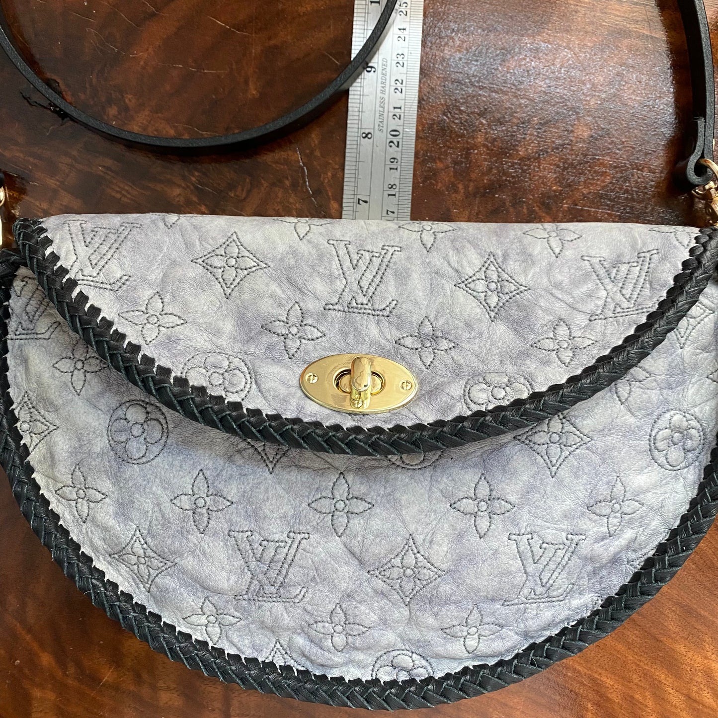 The Dove -Orvis bags Embroidered Monogram Lambskin Crossbody/Shoulder Bag