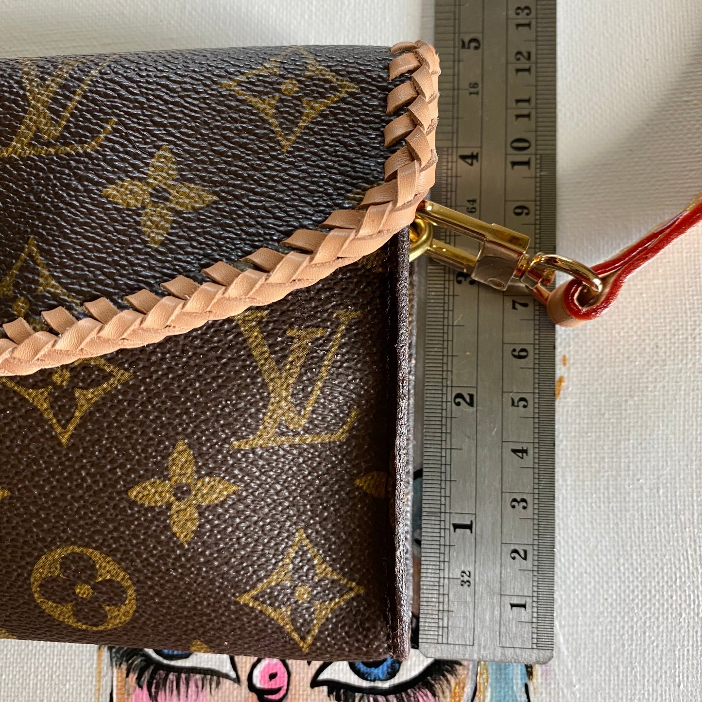 The Junco -Orvis bags Monogram in Vachetta Crossbody Bag