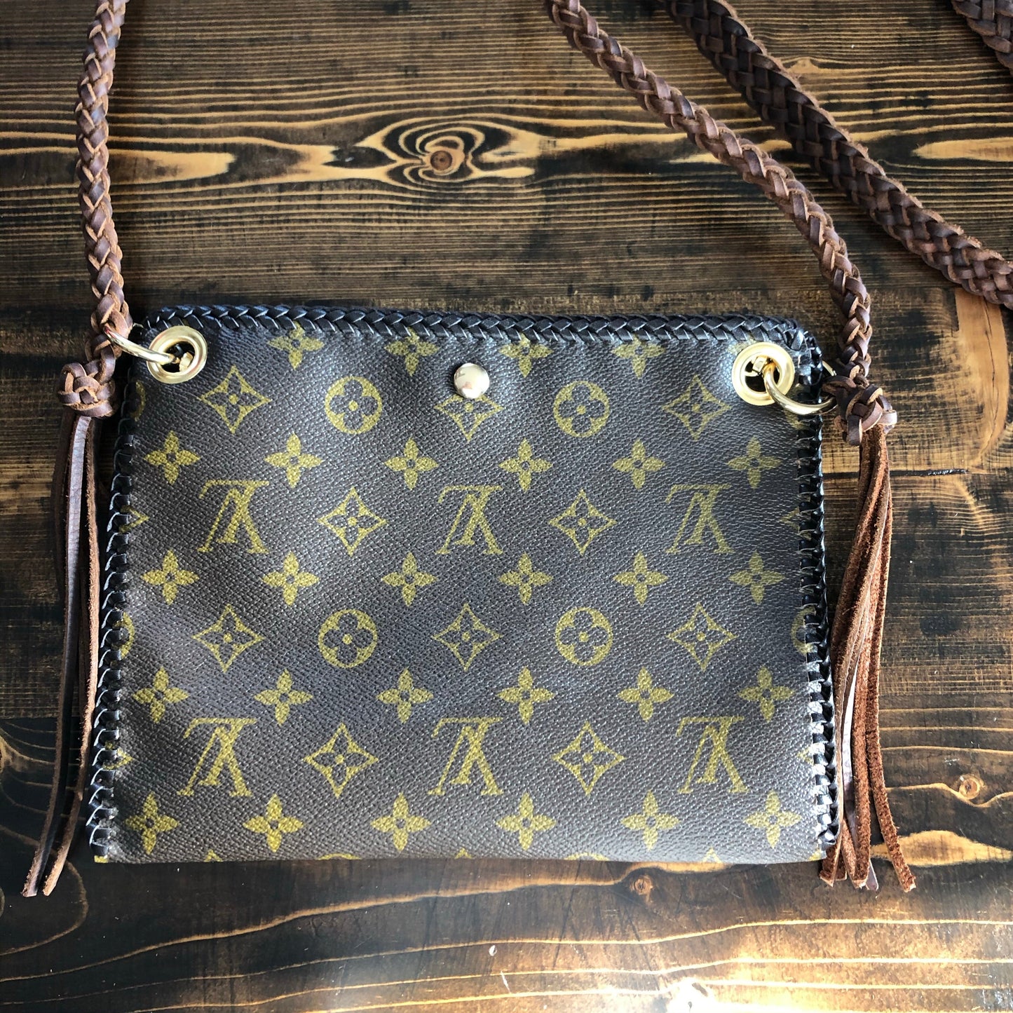 The Nuthatch -Orvis bags Monogram Brown Crossbody