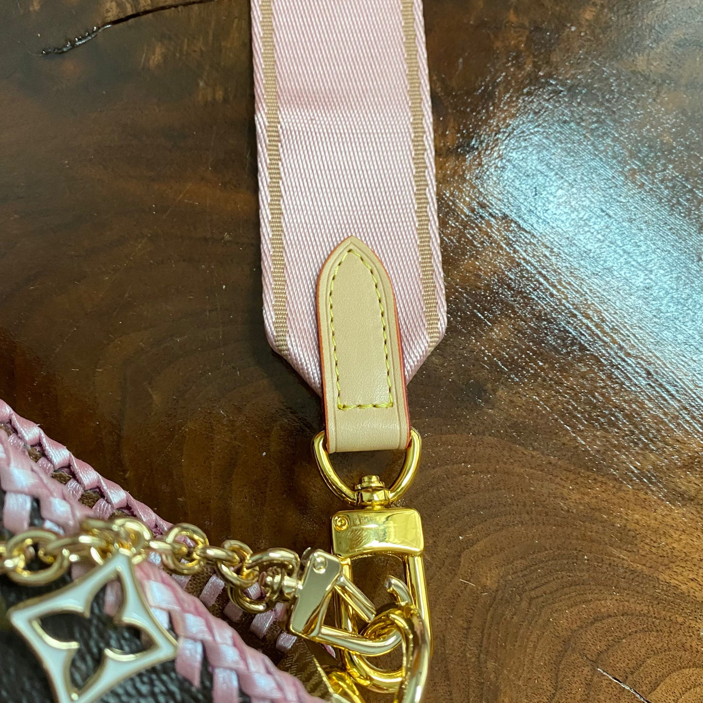 The Swan Crossbody -Orvis bags Monogram in Blush Pink