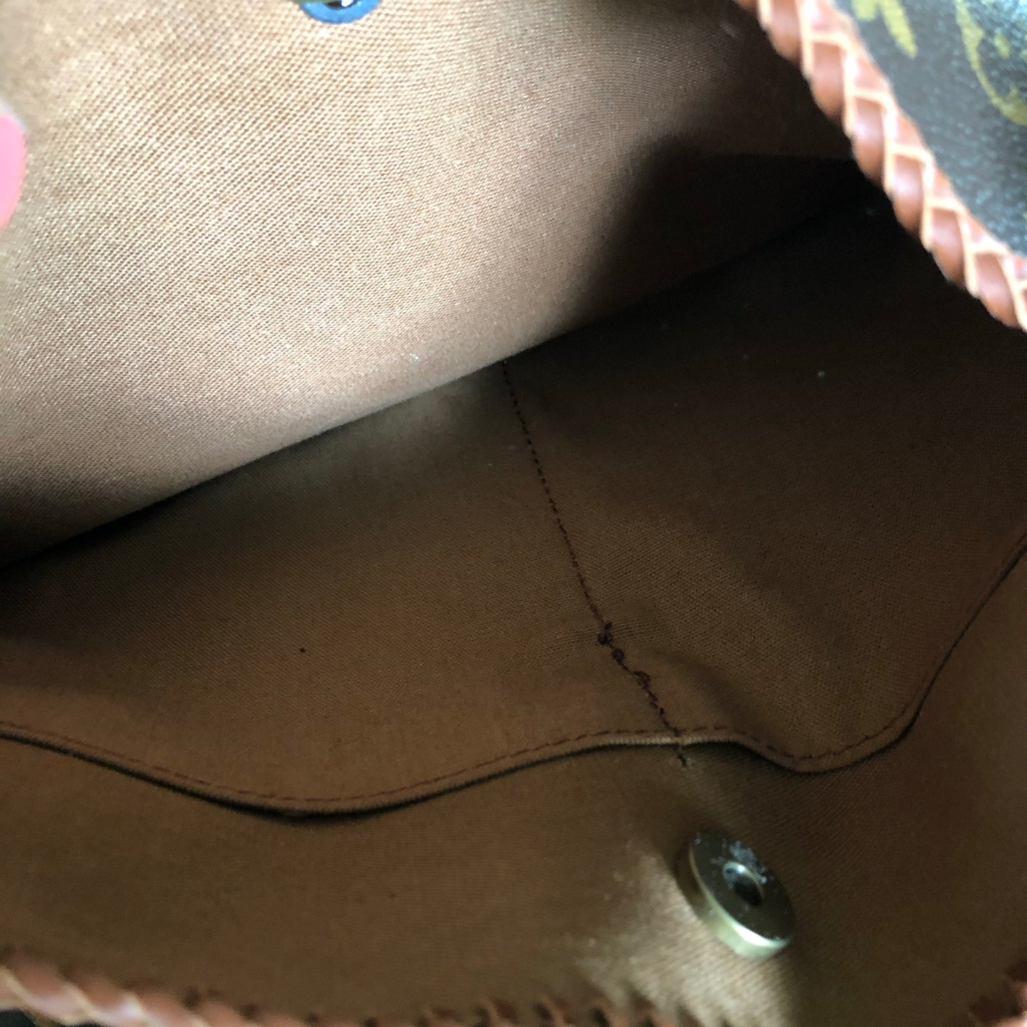 The Peacock -Orvis bags Monogram Hobo Crossbody in Caramel - Antique Brass Hardware