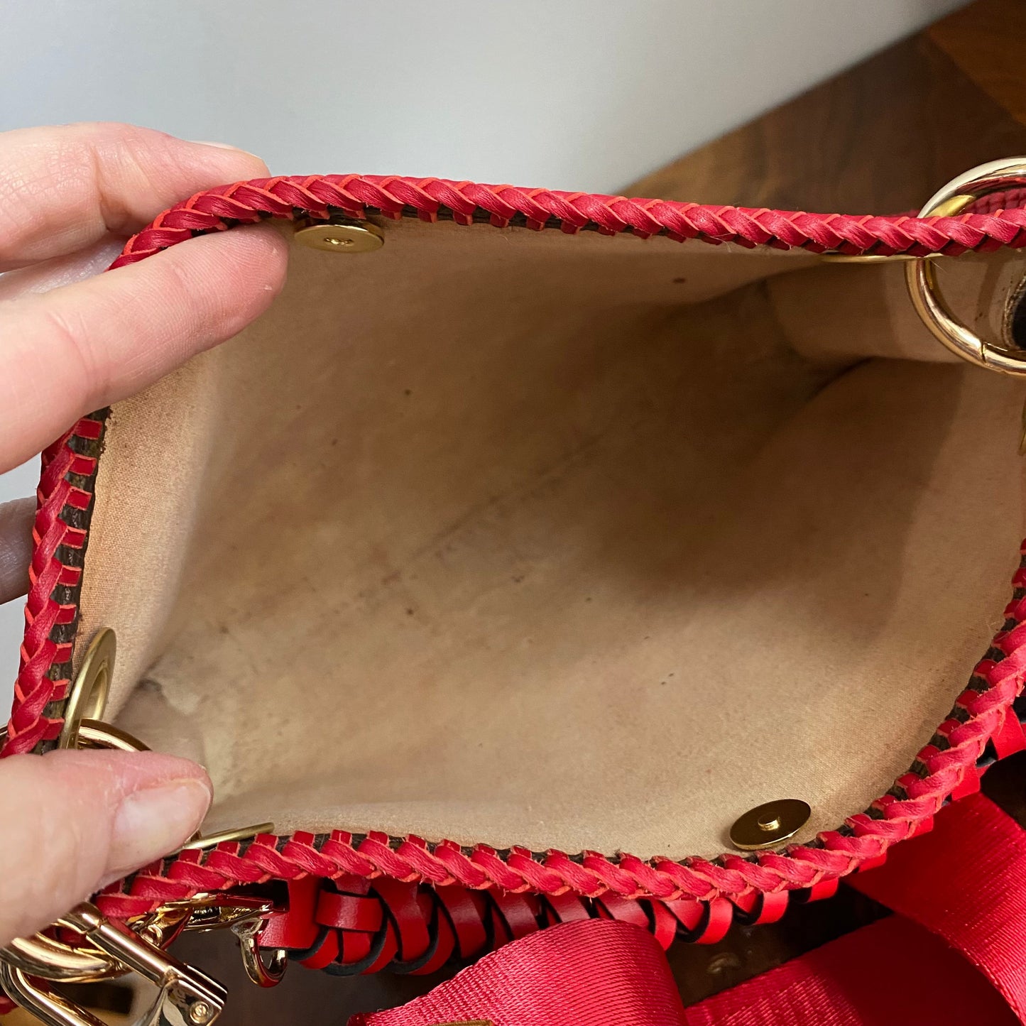 The Swan Crossbody -Orvis bags Monogram in Red