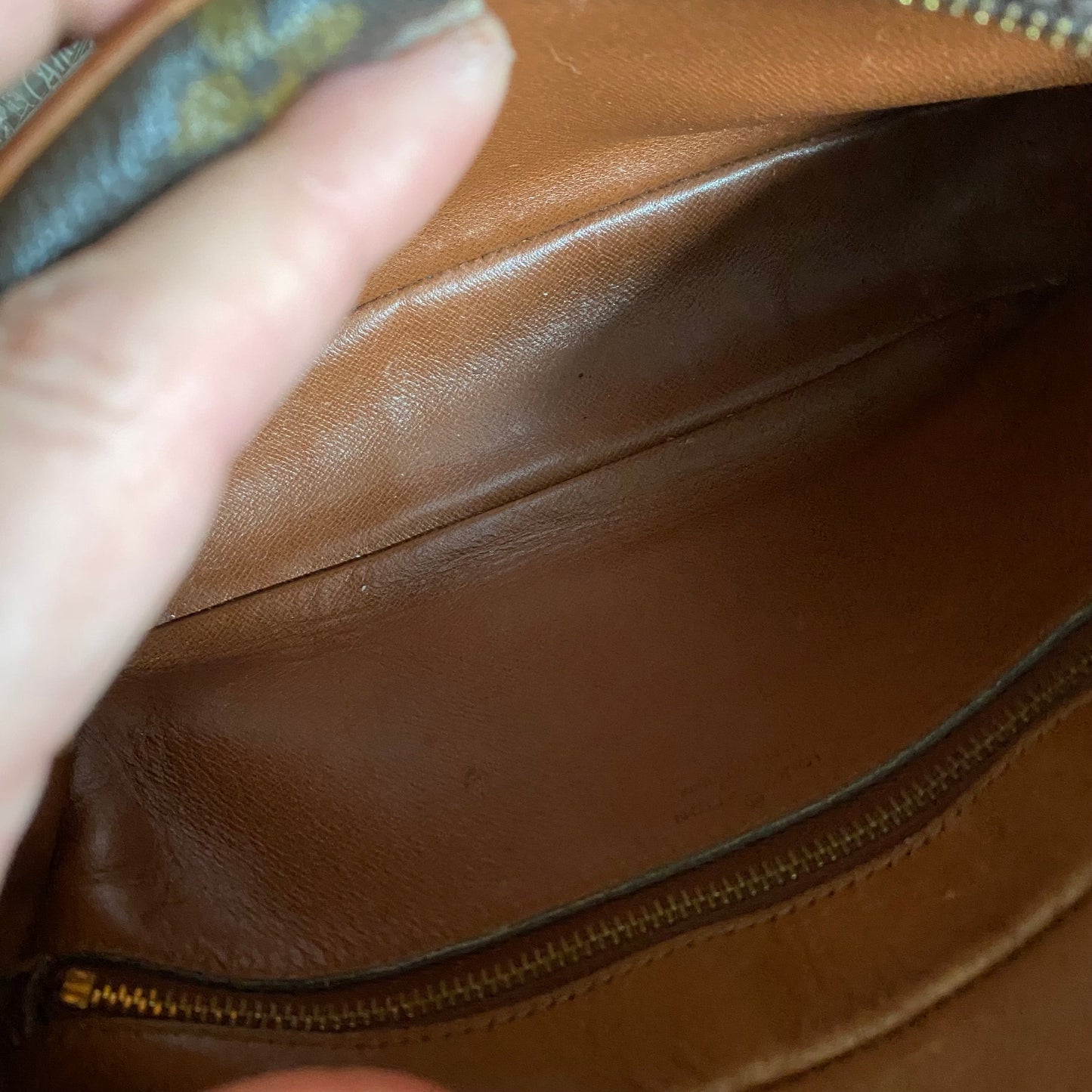 The Sparrow Crossbody Bag in Tan Monogram
