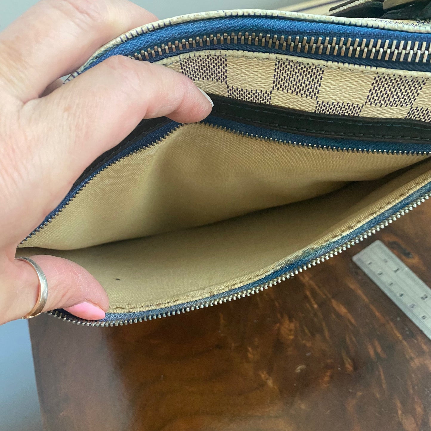 The Blue and White Swallow -Orvis bags Damier Azur Crossbody