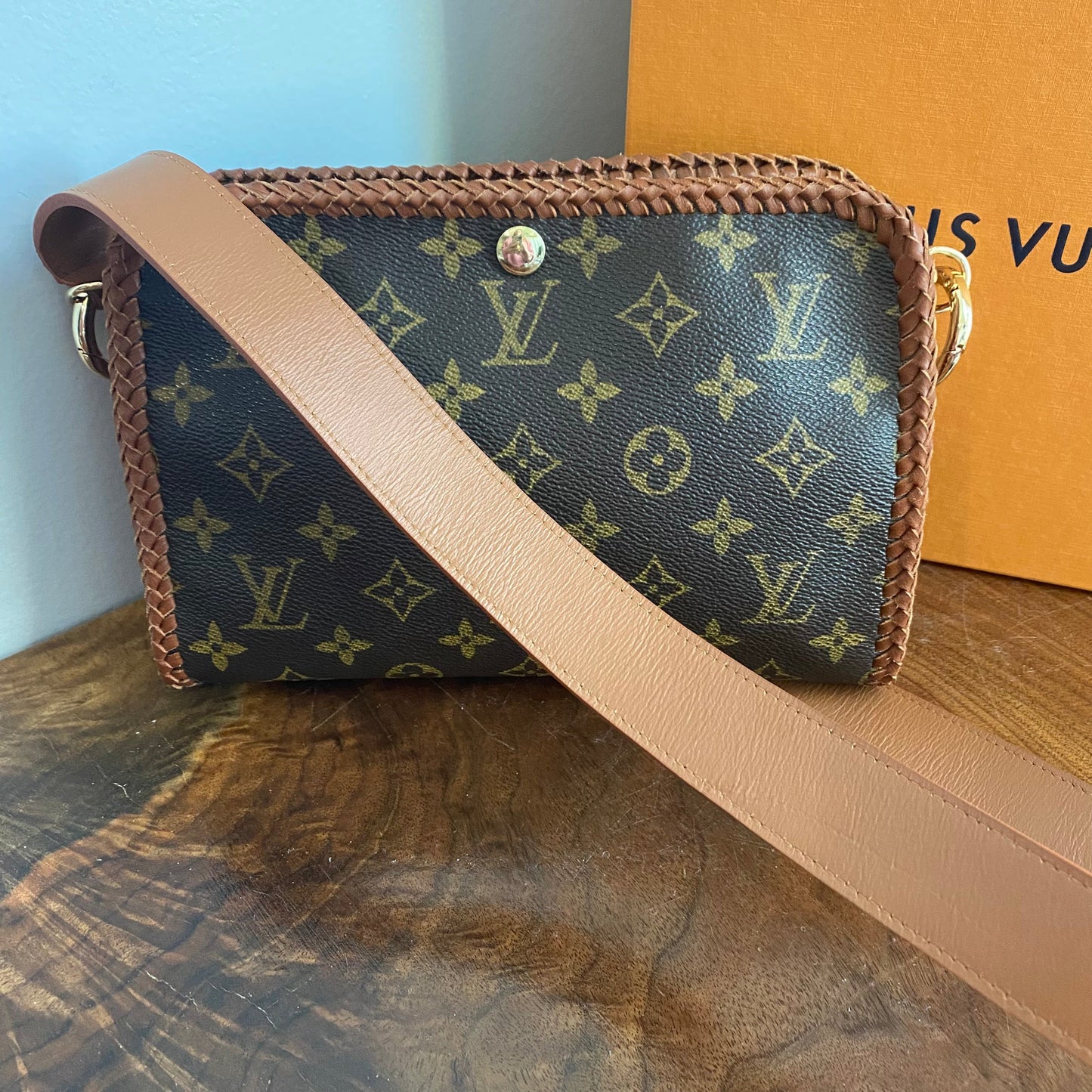 The Osprey -Orvis bags Monogram in Whiskey Crossbody Bag