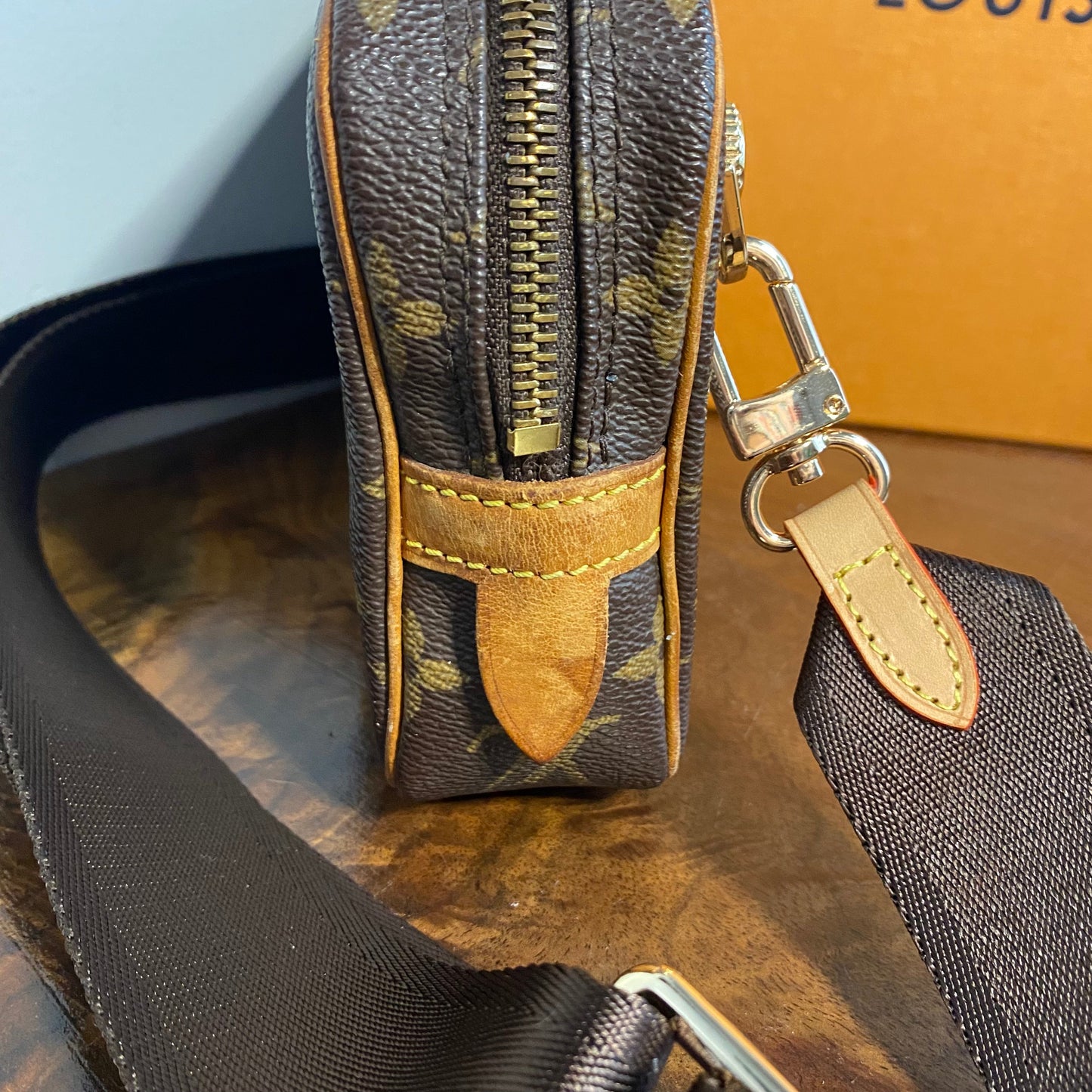 The Junco Crossbody -Orvis bags Monogram in Tan