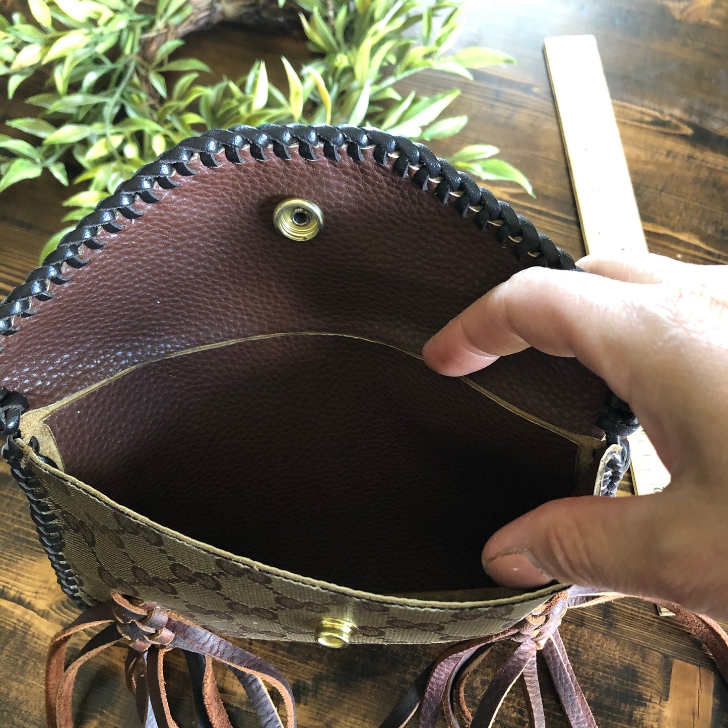 The Fringed Wren - BrownOrvis bags Wristlet/Crossbody/Clutch Bag