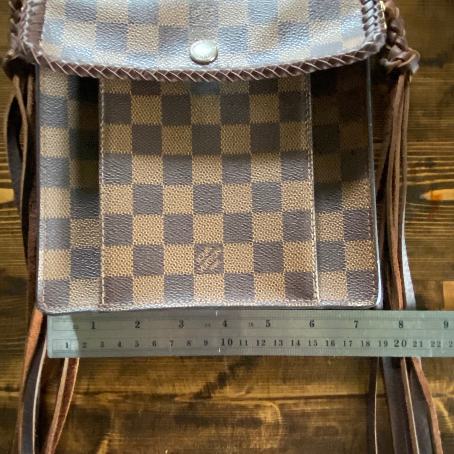 The Friar Crossbody in Damier Ebene