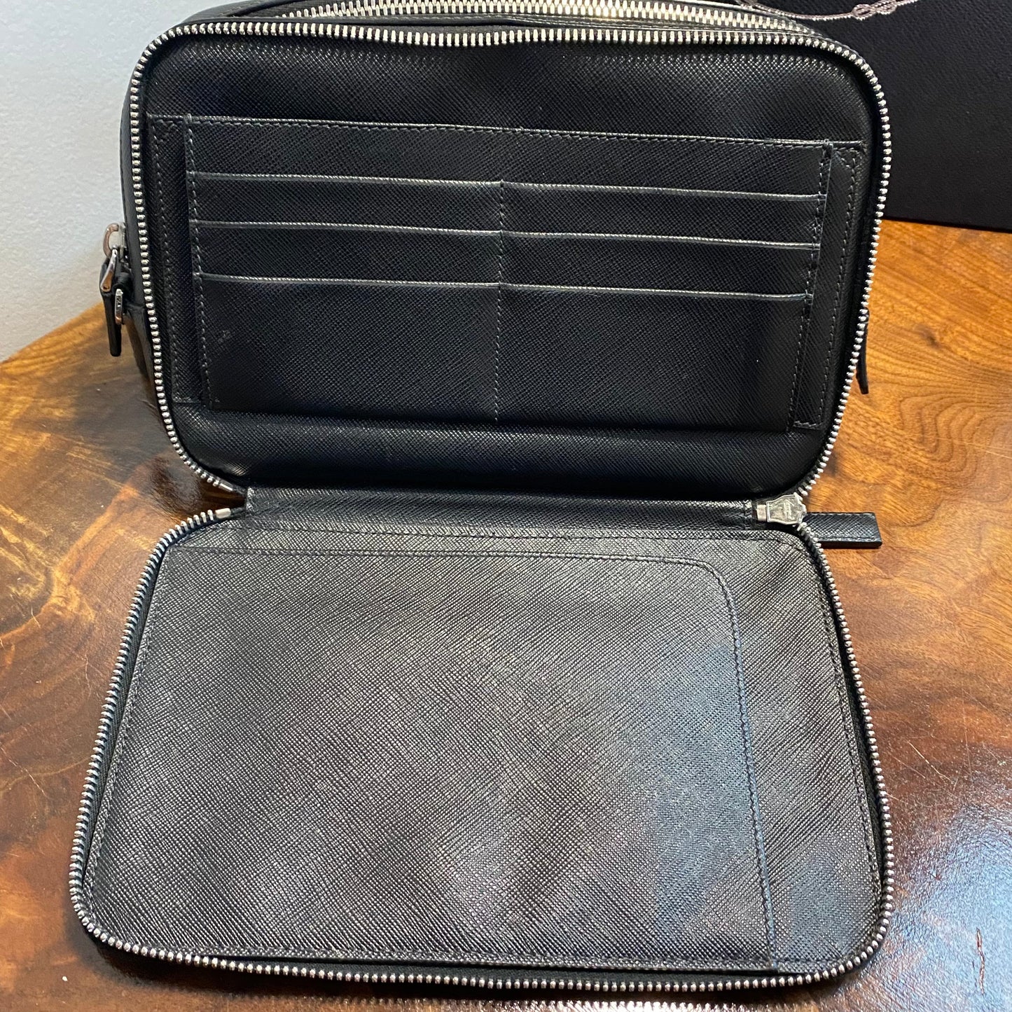 The Swan -Orvis bags Prada Organizer with Studs Crossbody/Wristlet