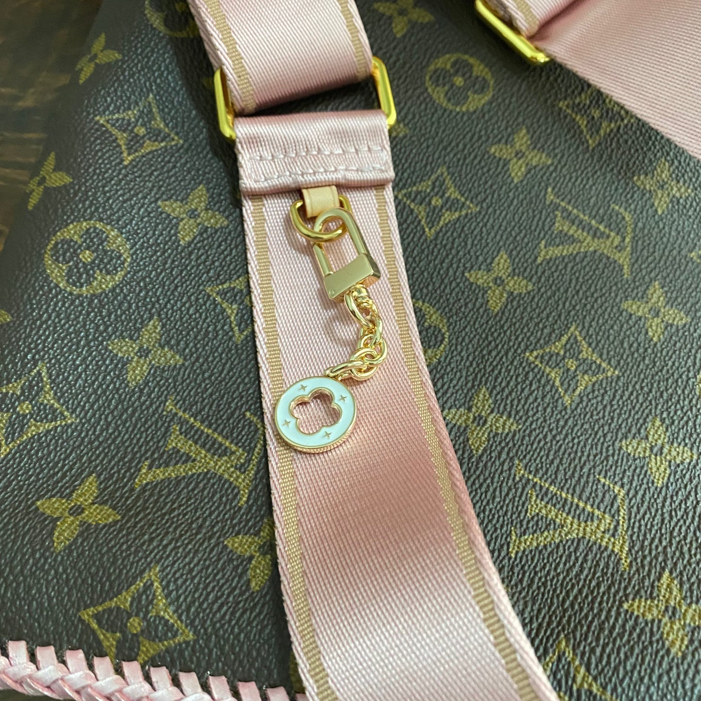 The Swan Crossbody Bag -Orvis bags Monogram in Blush Pink