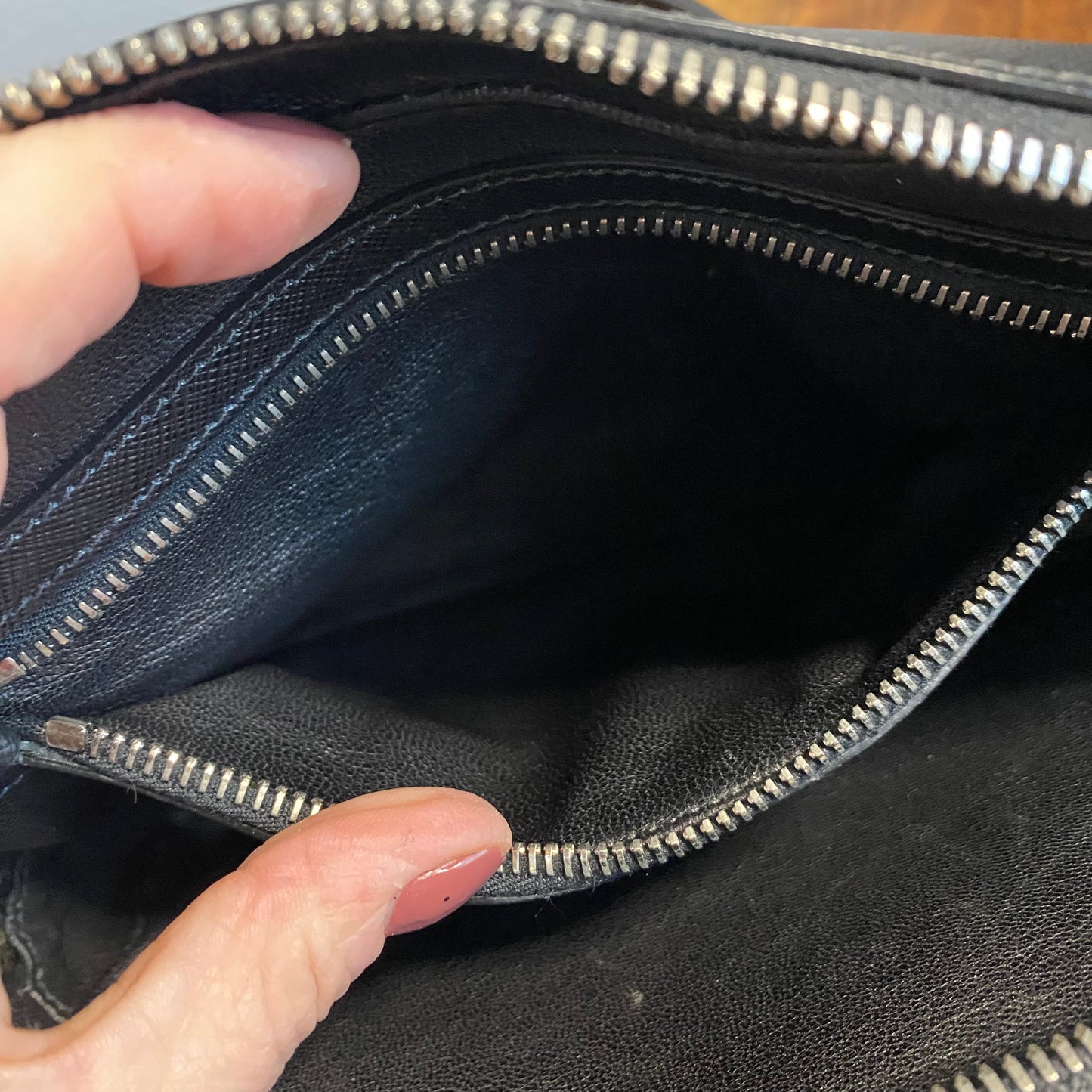 The Swan -Orvis bags Prada Organizer with Studs Crossbody/Wristlet
