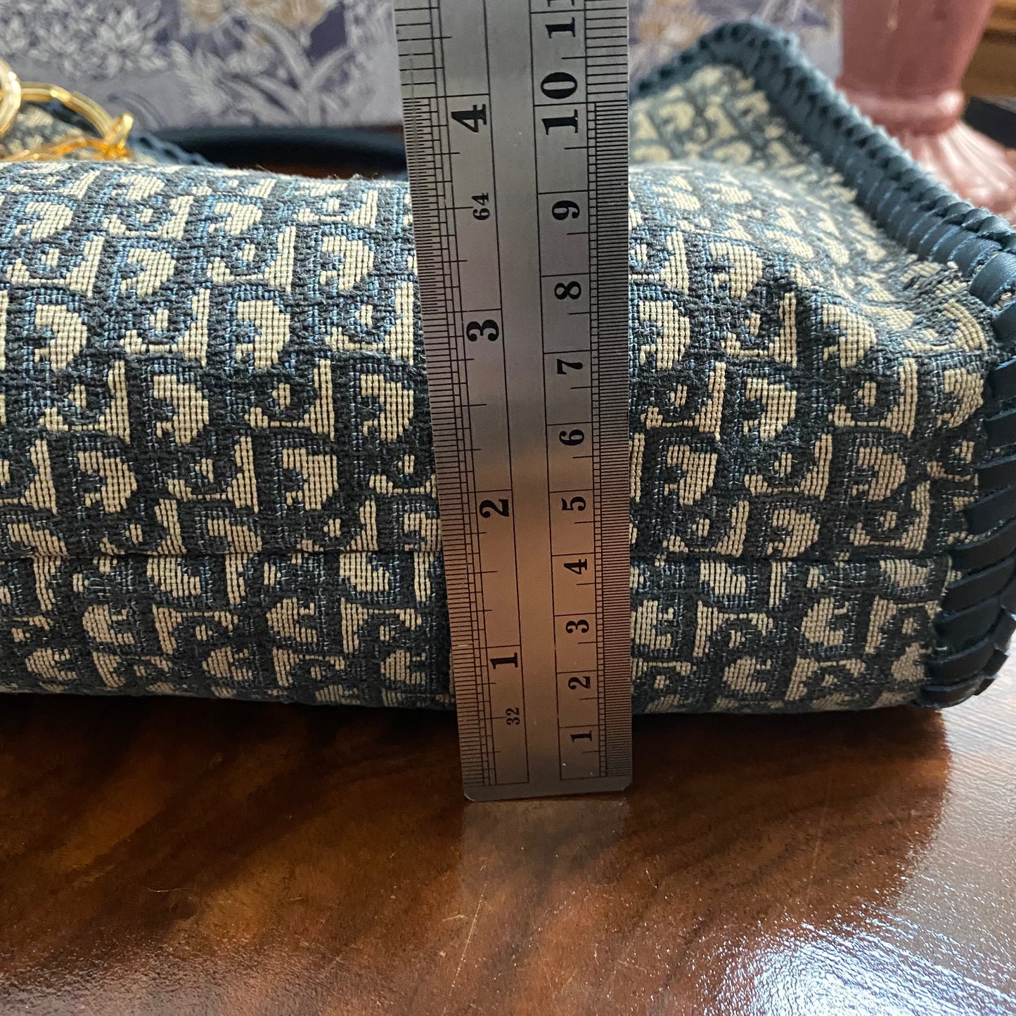 The Swan Crossbody/Tote -Orvis bags Dior Trotter Canvas in Navy (TWO straps!)