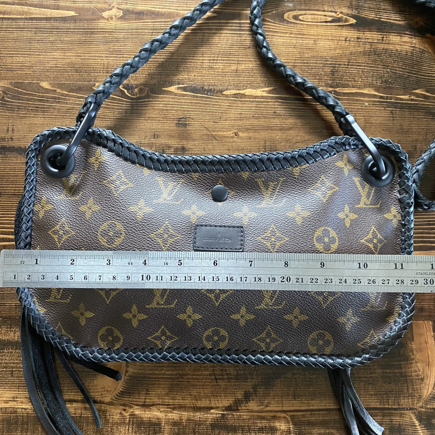 The Peacock -Orvis bags Monogram Hobo in Black Crossbody