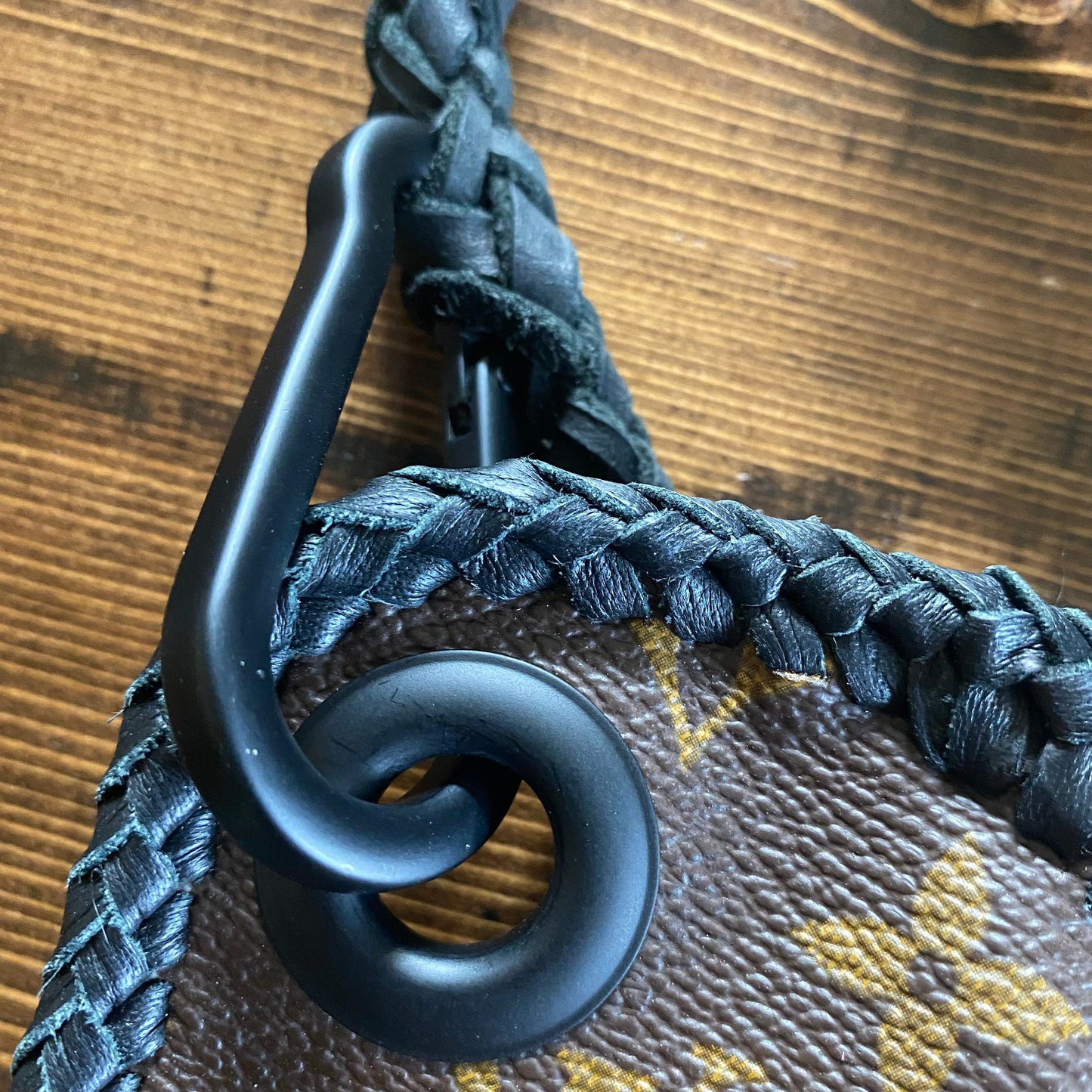 The Peacock -Orvis bags Monogram Hobo in Black Crossbody