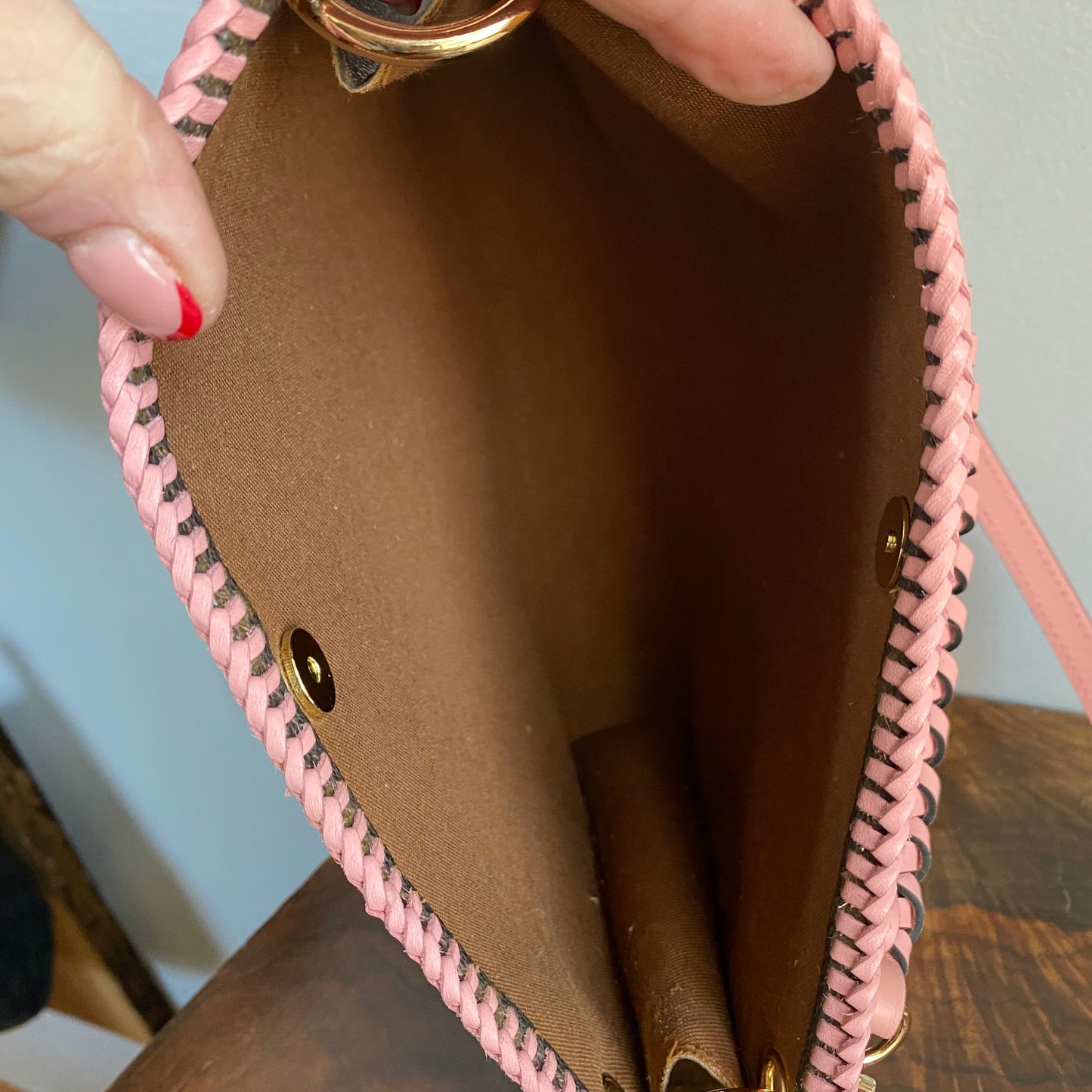 The Swan Crossbody -Orvis bags Monogram in Pale Pink