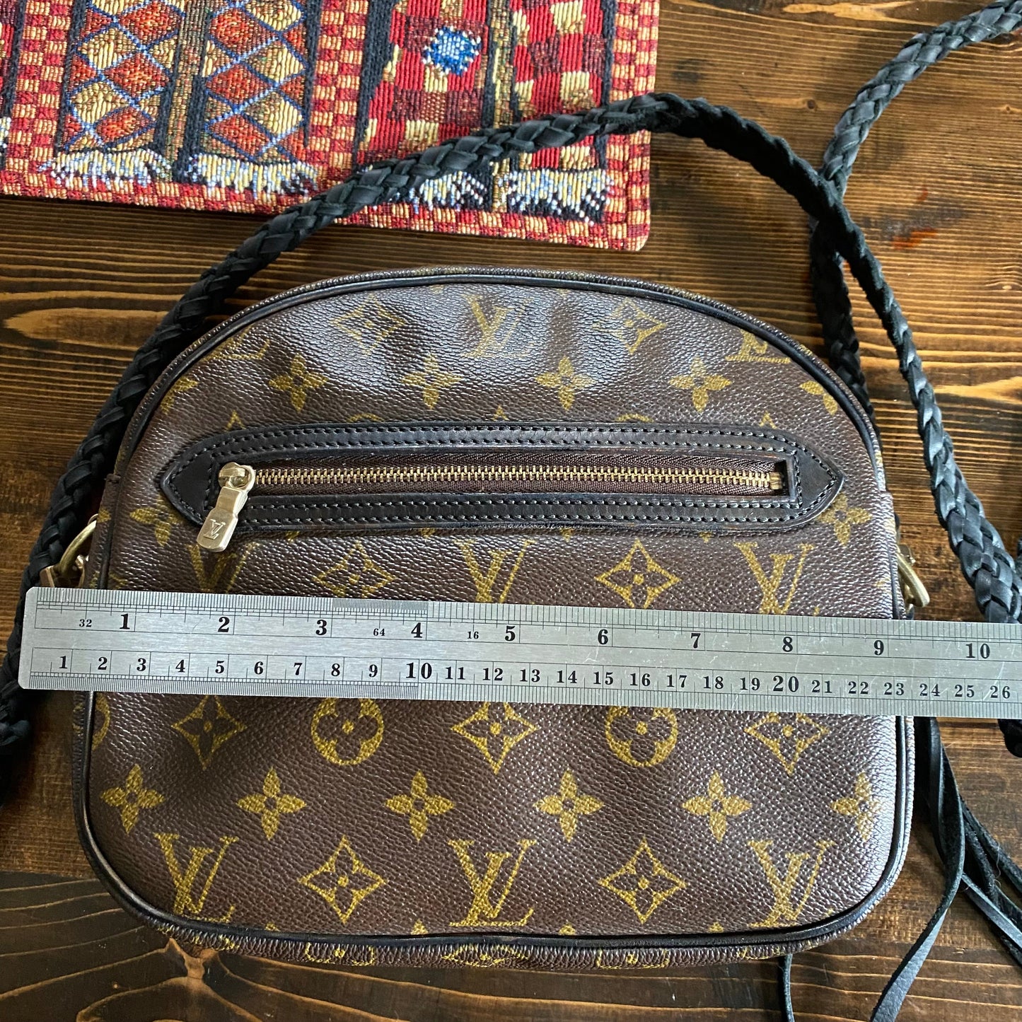 The Cockatiel -Orvis bags Monogram in Black Crossbody