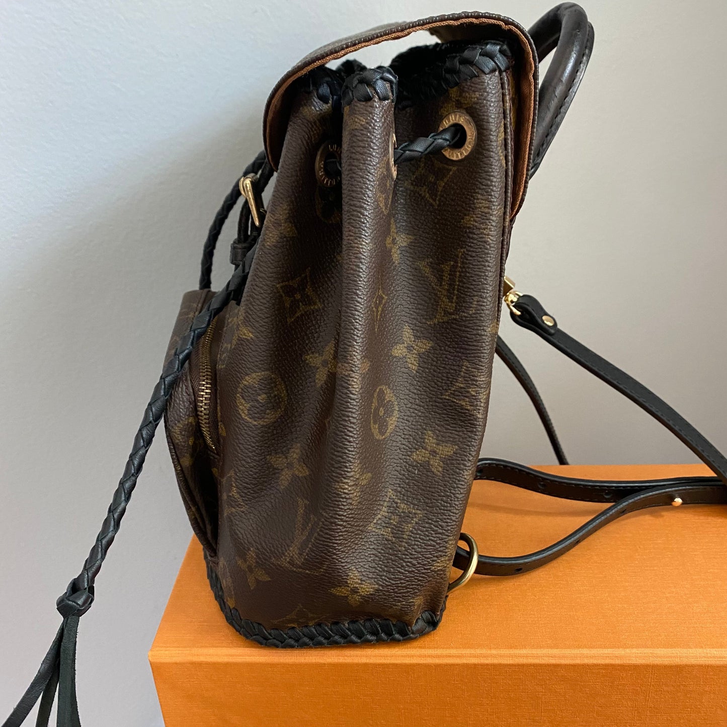 The Loon -Orvis bags Monogram Mini Backpack in Black