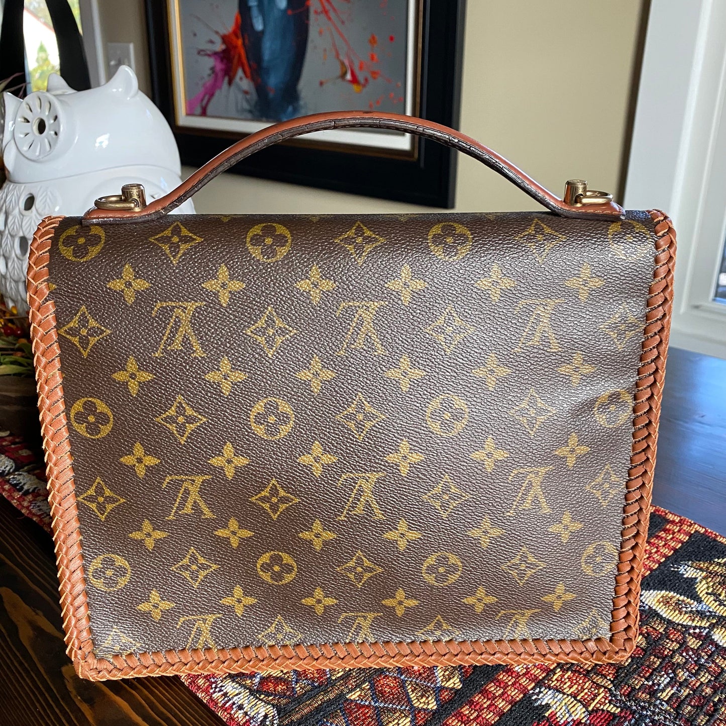 The Kingfisher -Orvis bags Monogram in Whiskey Crossbody