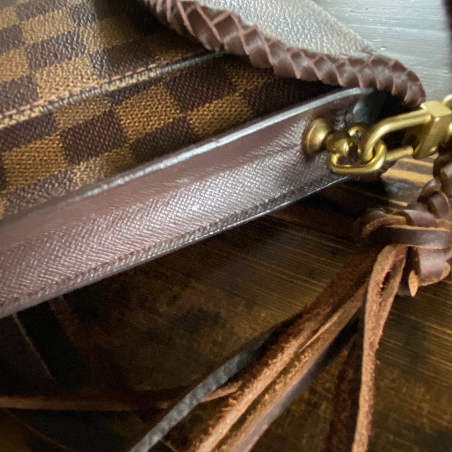 The Friar Crossbody in Damier Ebene