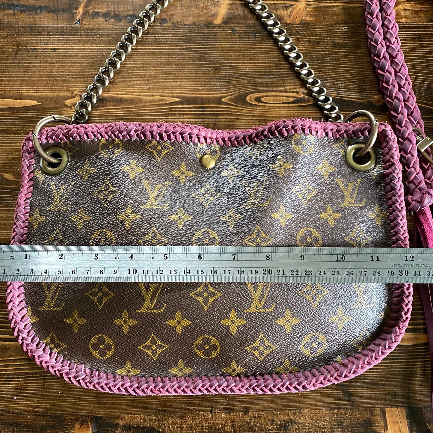 The Peacock -Orvis bags Monogram Hobo Crossbody in Violet