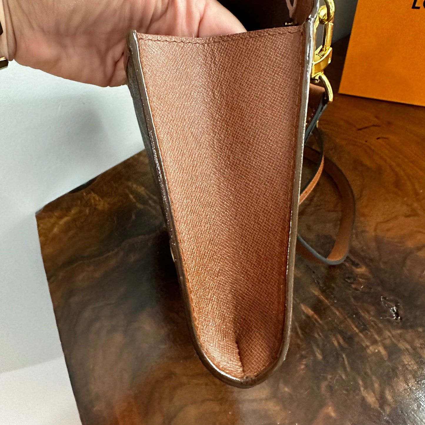 The Junco Crossbody -Orvis bags Monogram in Whiskey