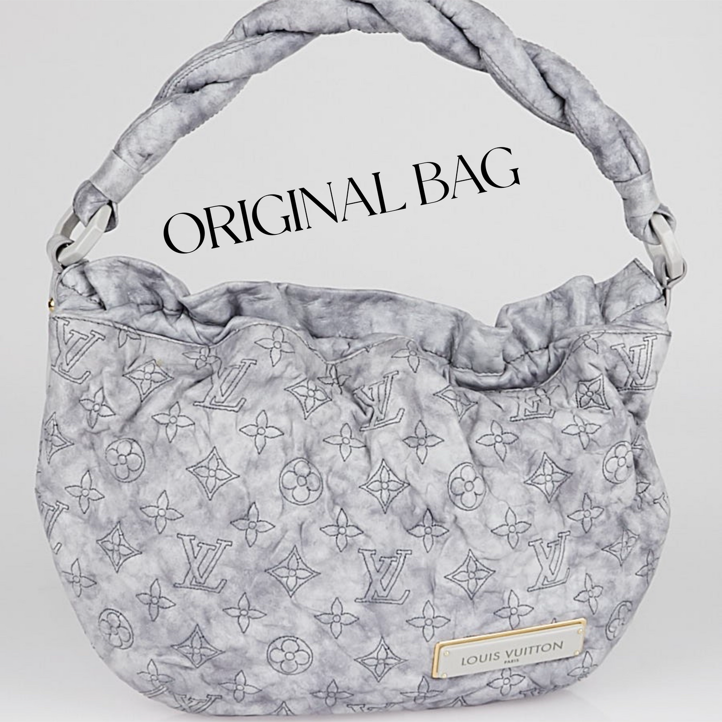 The Dove -Orvis bags Embroidered Monogram Lambskin Crossbody/Shoulder Bag