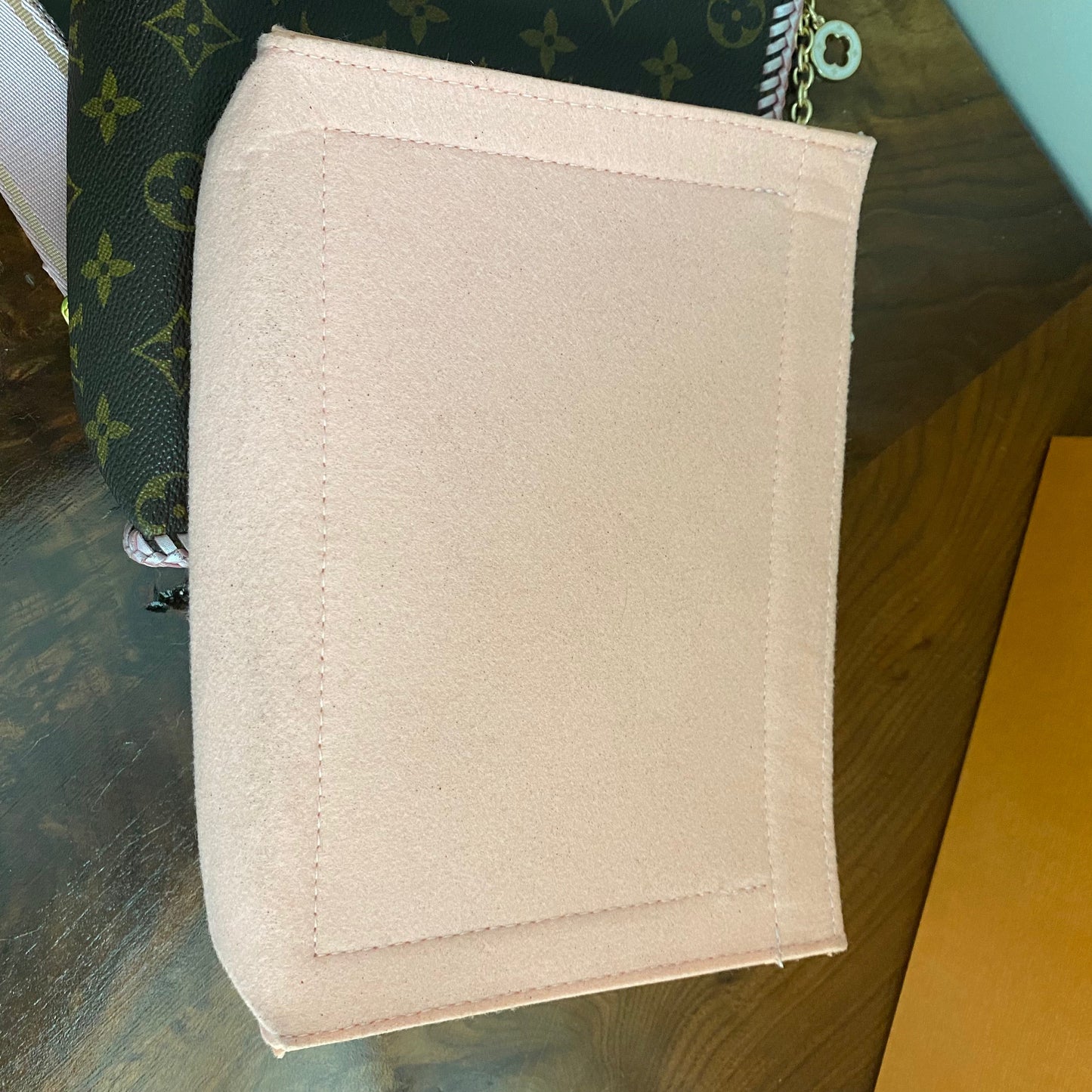 The Swan Crossbody Bag -Orvis bags Monogram in Blush Pink