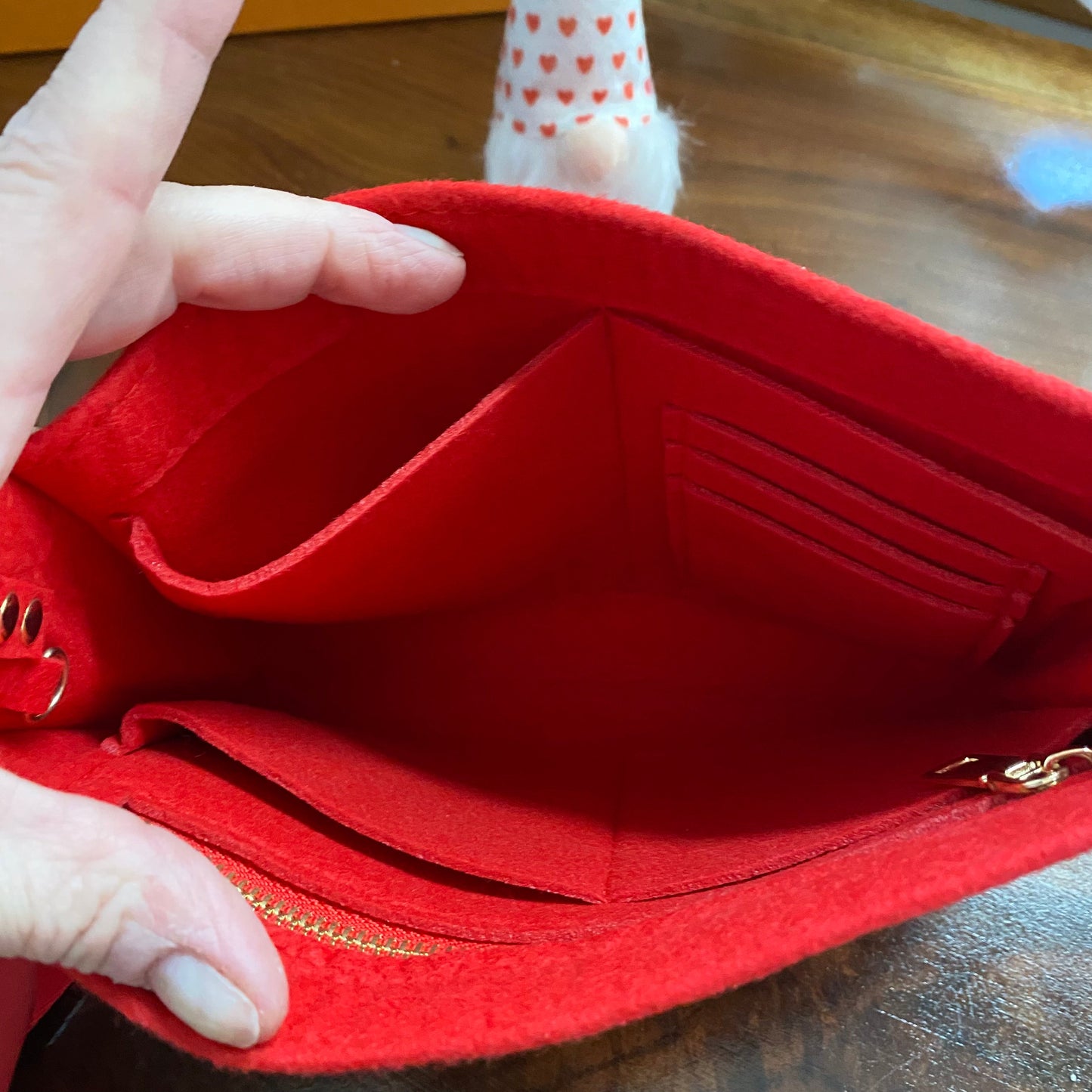 The Swan Crossbody -Orvis bags Monogram in Red