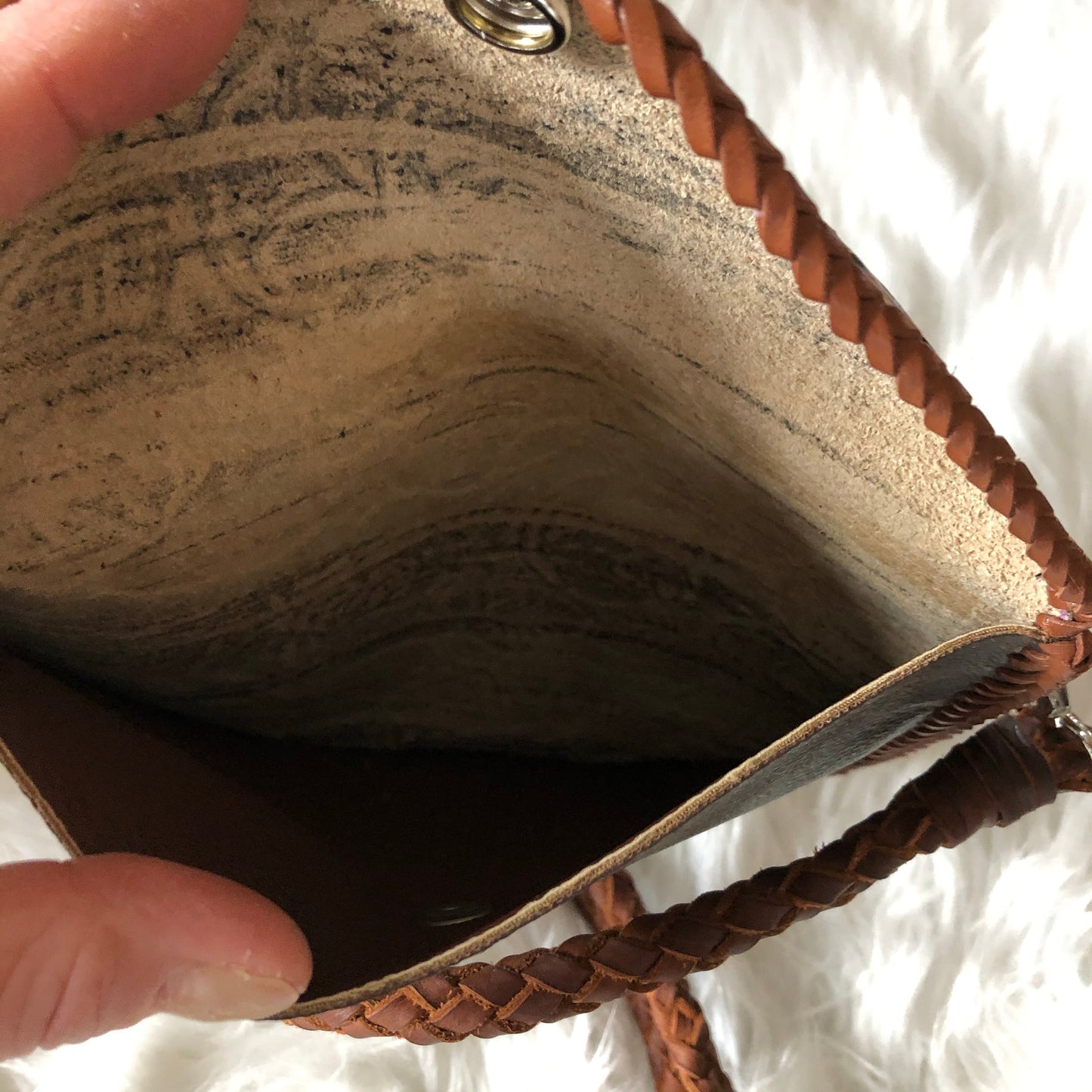 The Falcon with Back Pocket - CaramelOrvis bags Wristlet/Crossbody/Clutch
