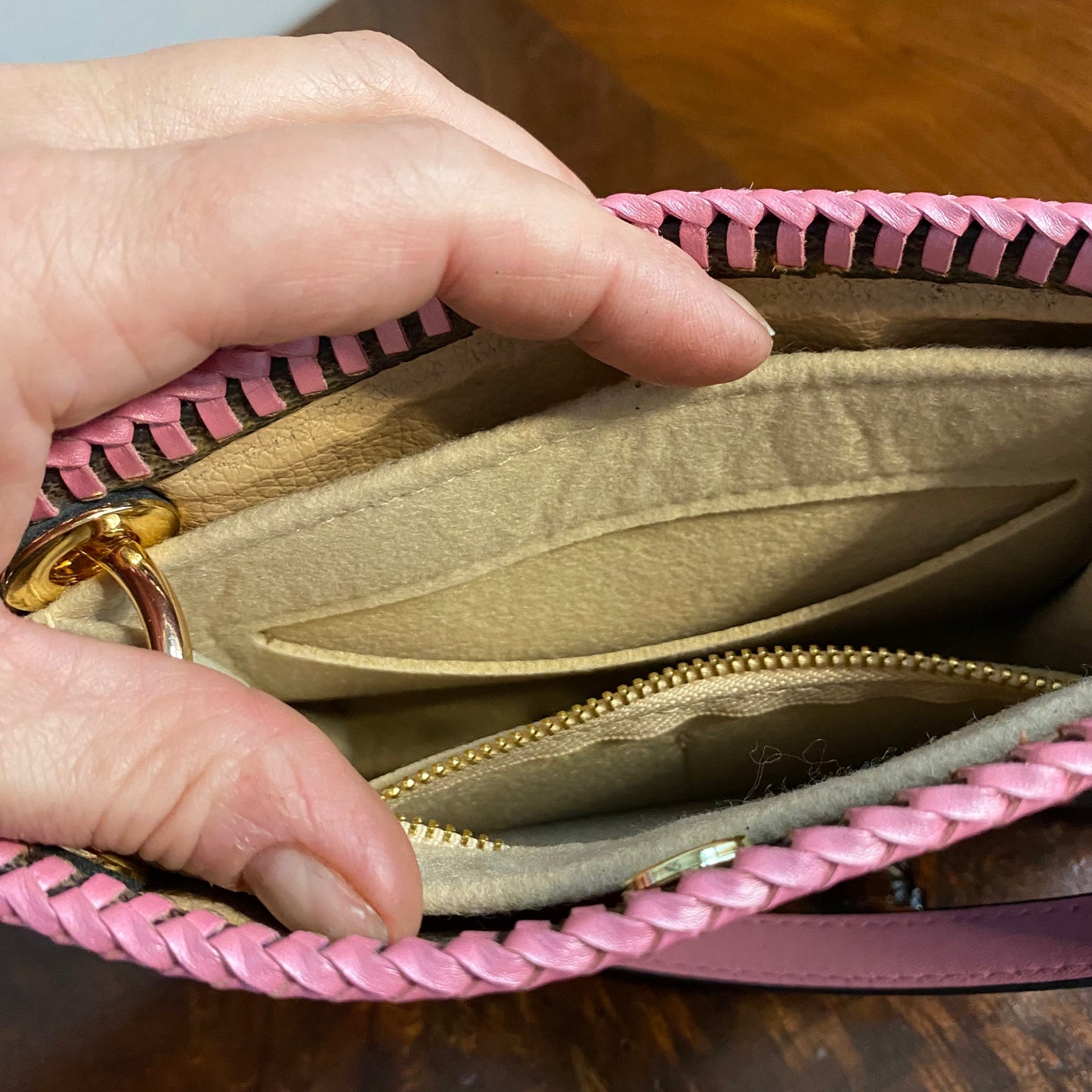 The Cygnet Crossbody -Orvis bags Monogram in Barbie Pink