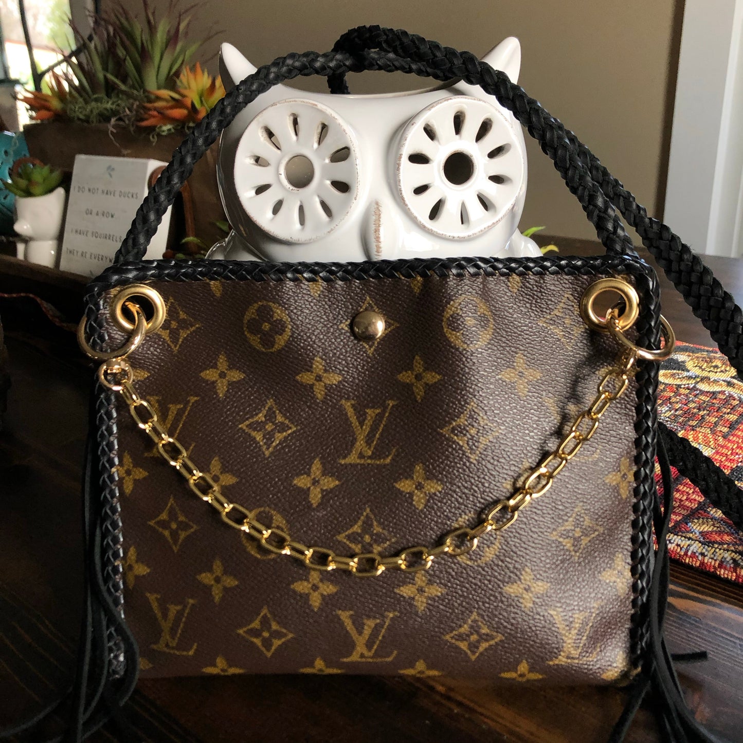 The Nuthatch -Orvis bags Monogram Black Crossbody