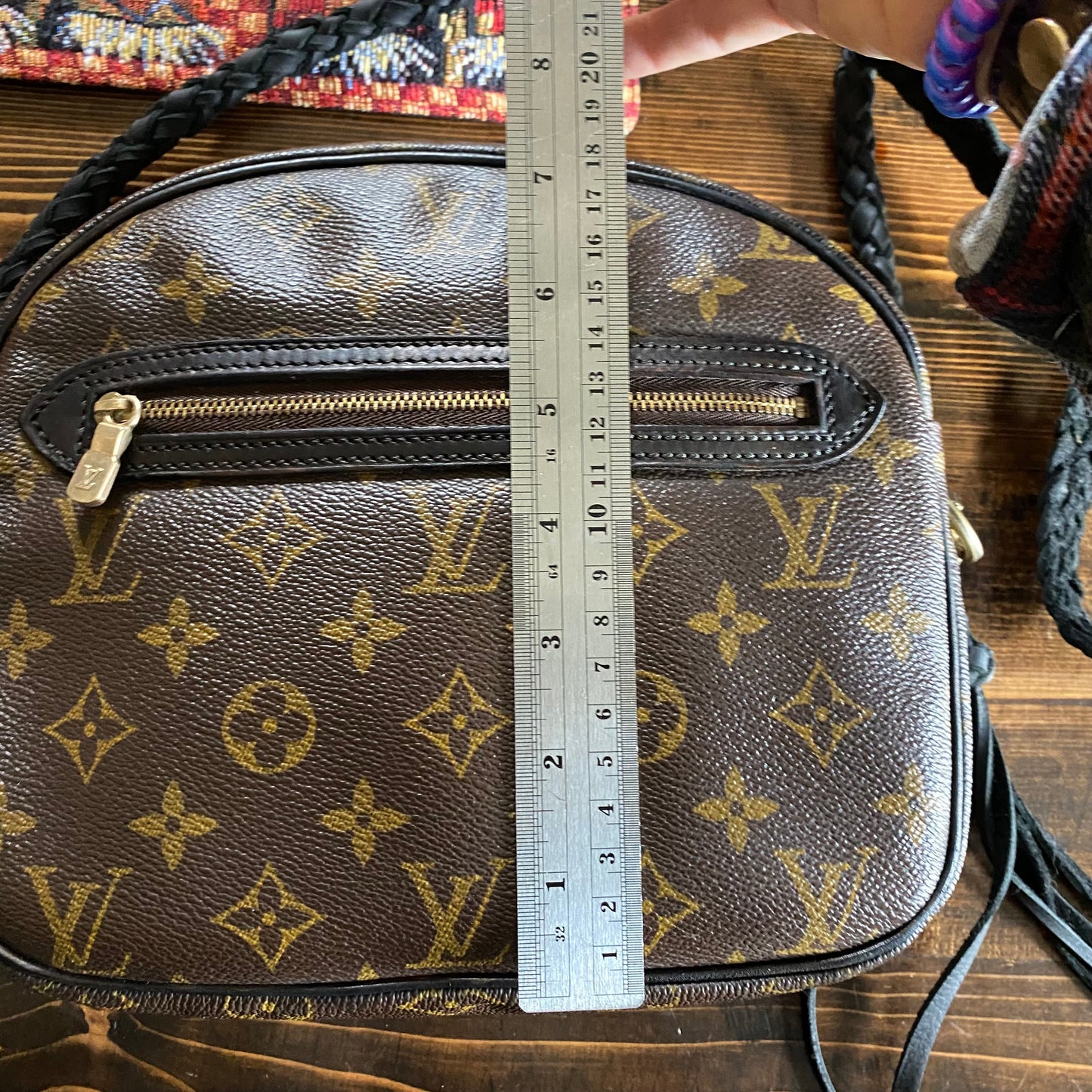 The Cockatiel -Orvis bags Monogram in Black Crossbody