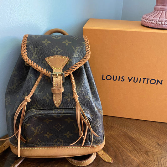 The Loon -Orvis bags Monogram Mini Backpack in Vachetta