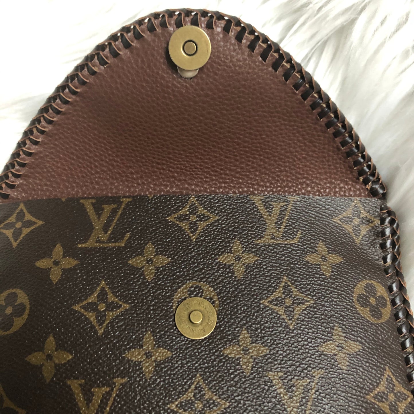 Kathy's Special Falcon - Turquoise Monogram Wristlet/Crossbody/Clutch with back pocket