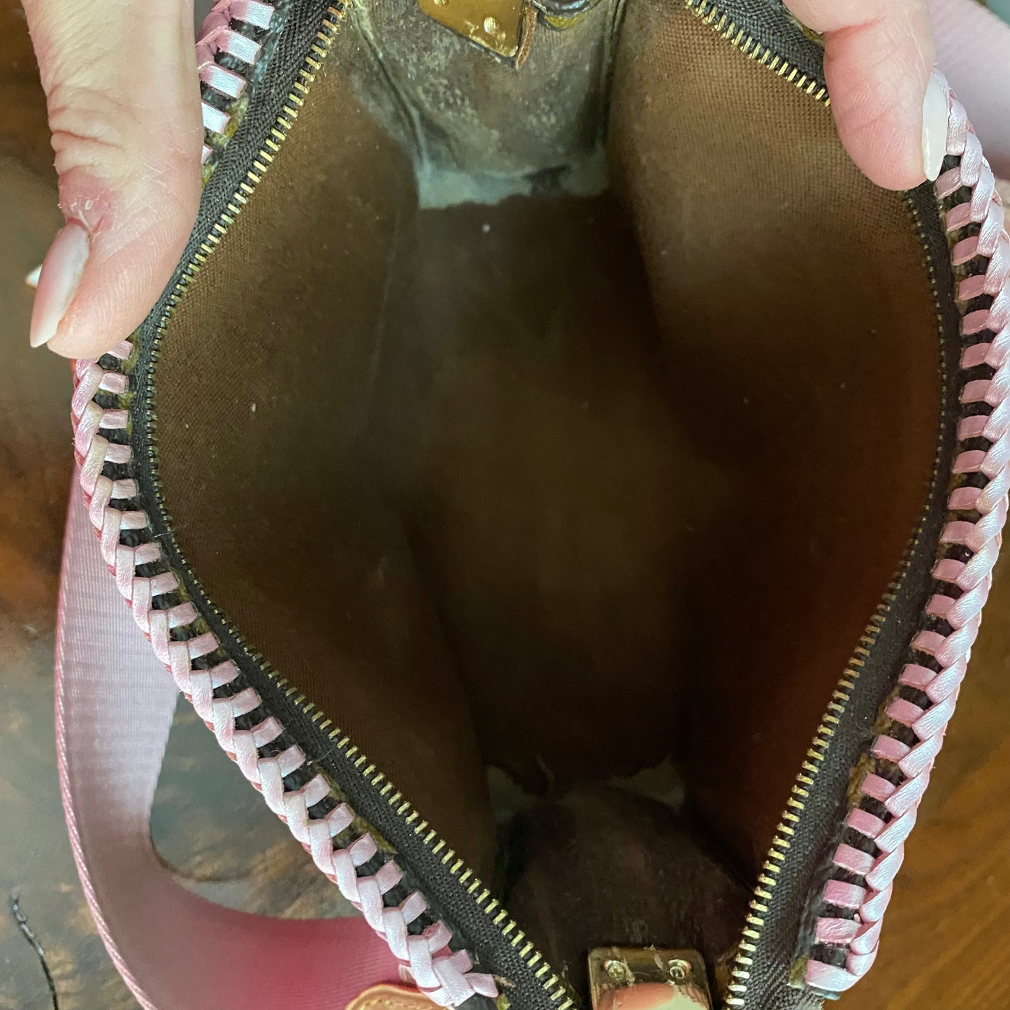 The Cygnet Crossbody -Orvis bags Monogram in Blush Pink