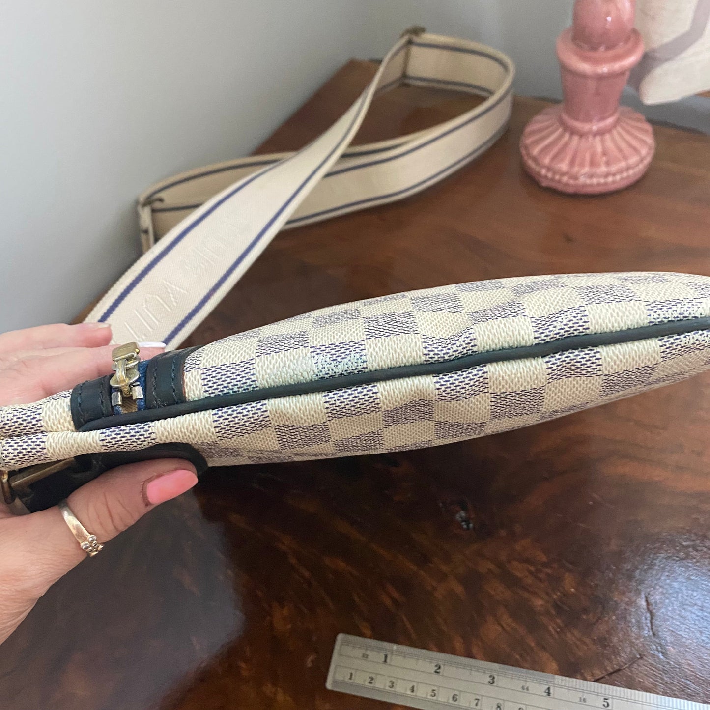 The Blue and White Swallow -Orvis bags Damier Azur Crossbody