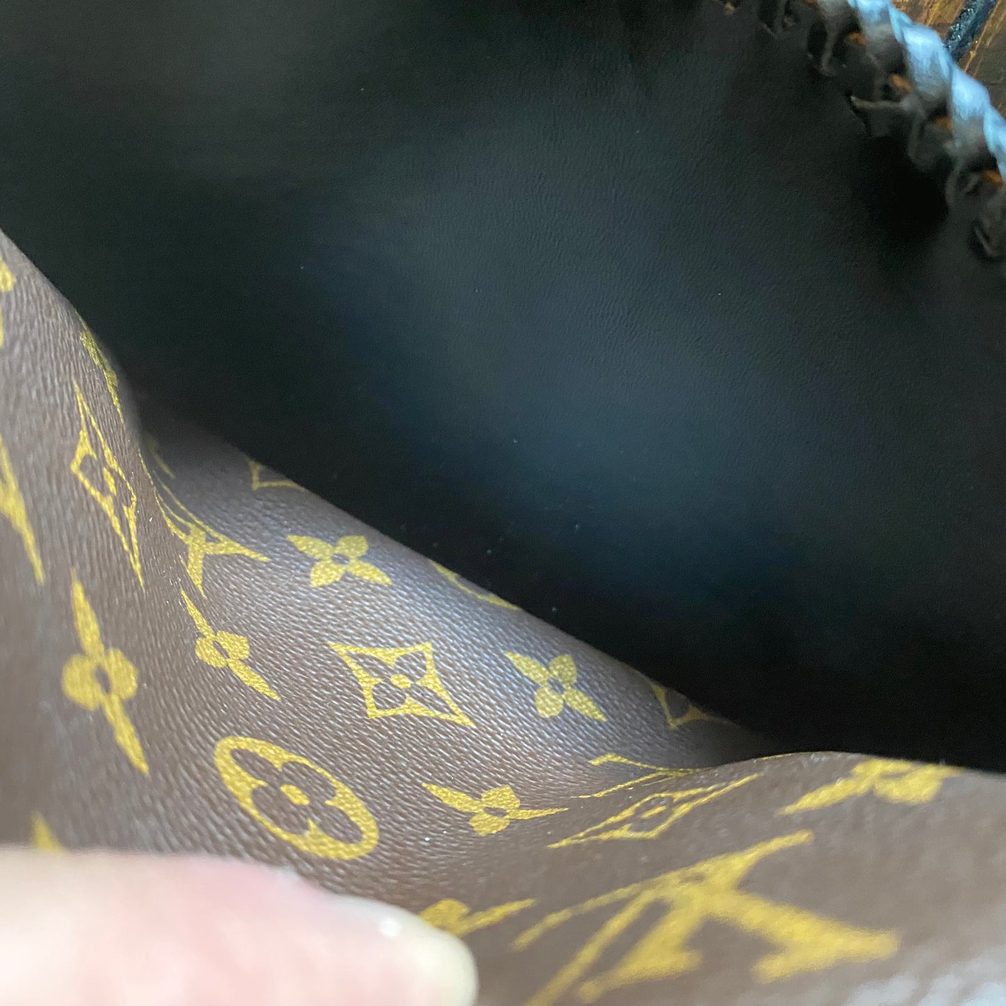 The Falcon with Back Pocket - Black Monogram Wristlet/Crossbody/Clutch