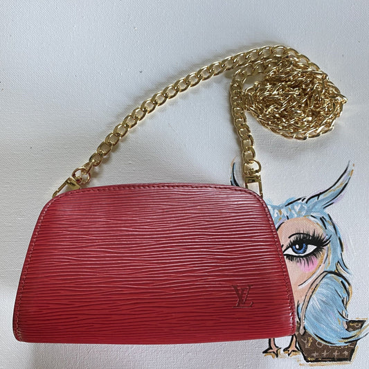 The Kinglet -Orvis bags Epi in Red Crossbody Bag