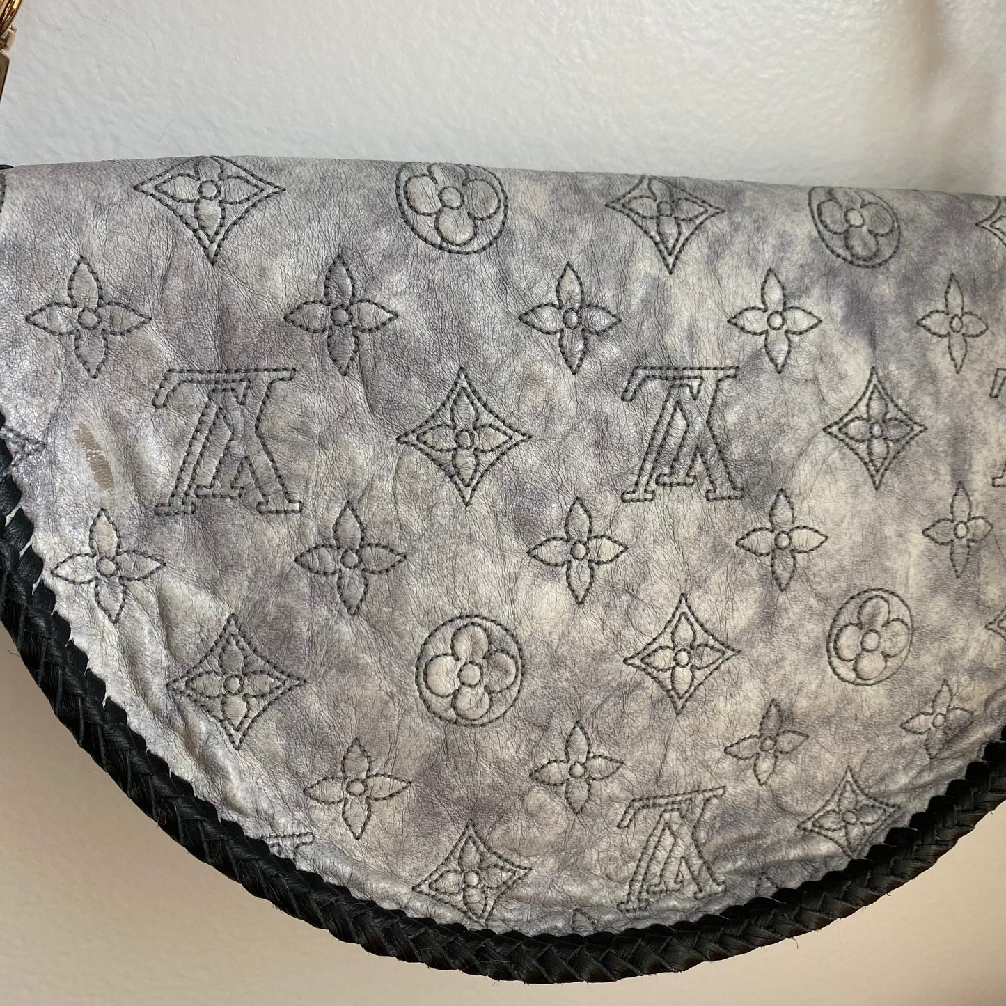 The Dove -Orvis bags Embroidered Monogram Lambskin Crossbody/Shoulder Bag