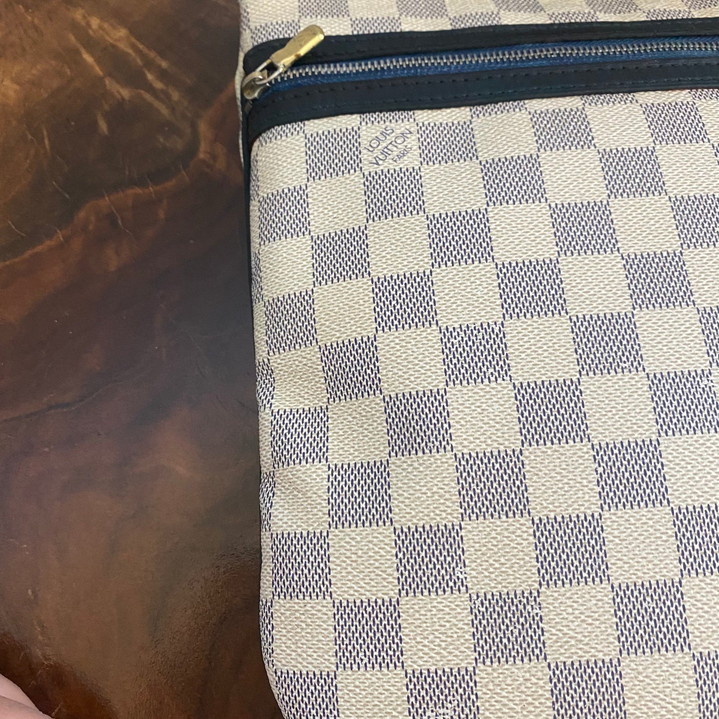 The Blue and White Swallow -Orvis bags Damier Azur Crossbody